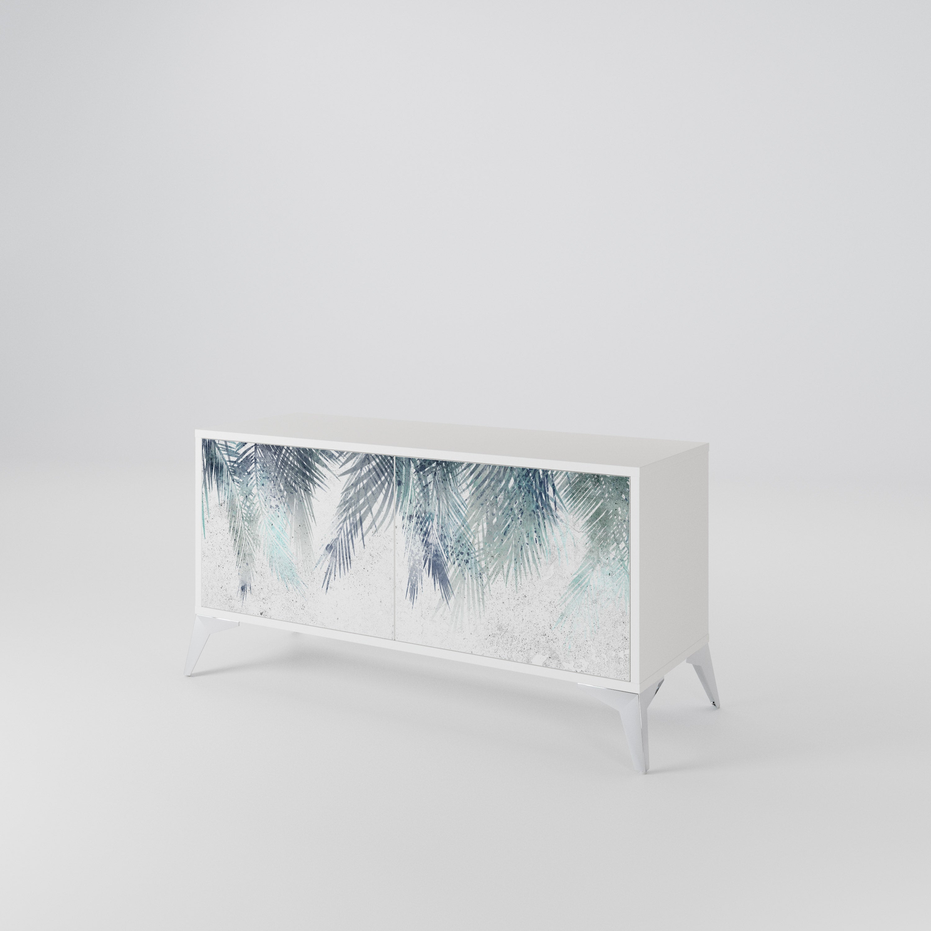 PALM VEIL Compact 2-Door TV Cabinet