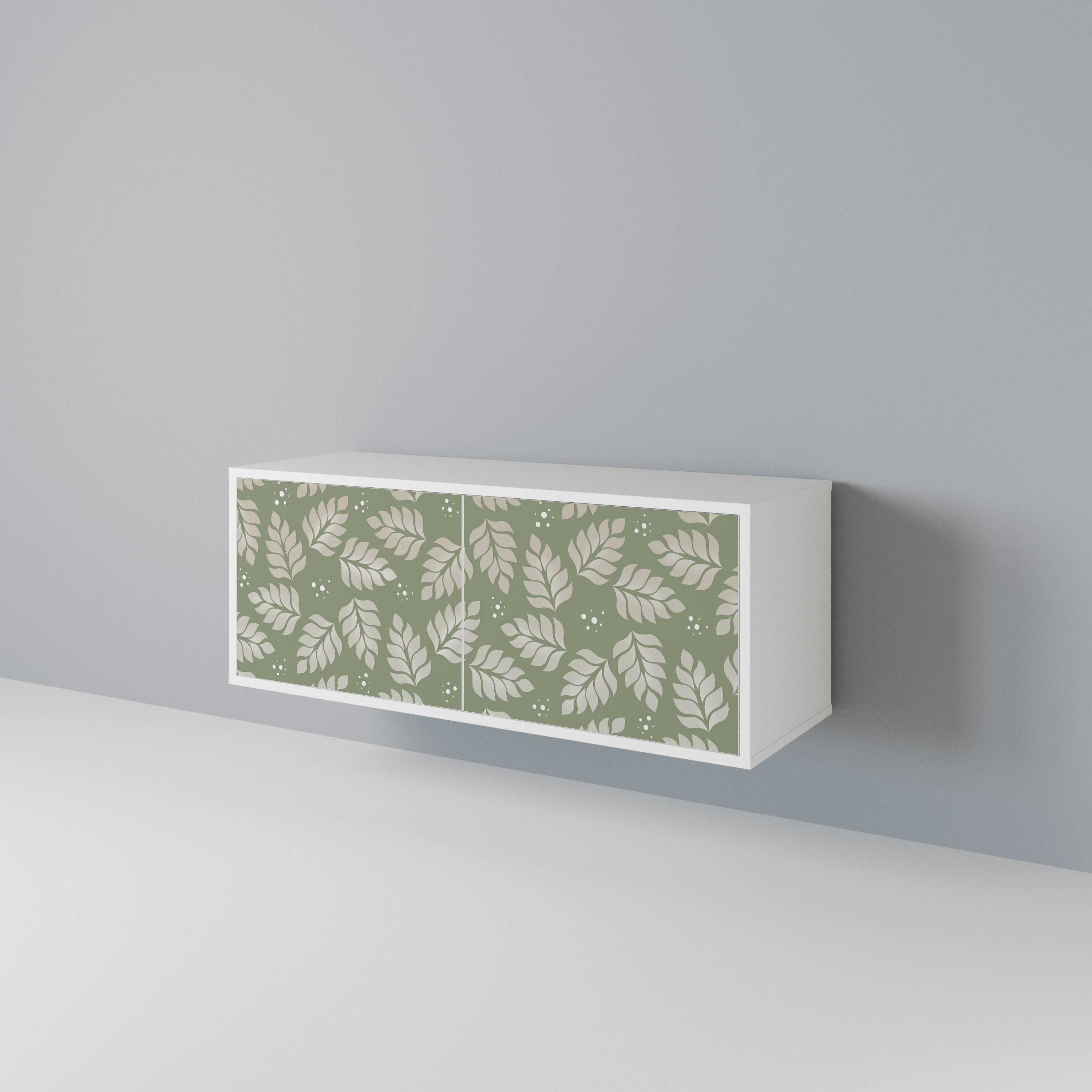 LEAVES ON GREEN Compact 2-Door TV Cabinet