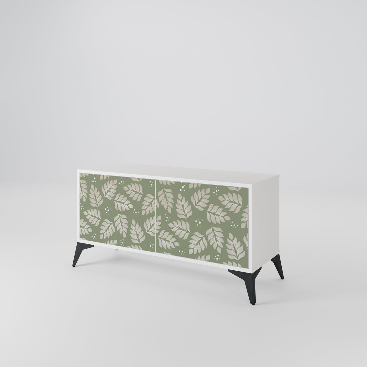LEAVES ON GREEN Compact 2-Door TV Cabinet