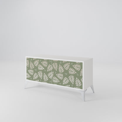 LEAVES ON GREEN Compact 2-Door TV Cabinet