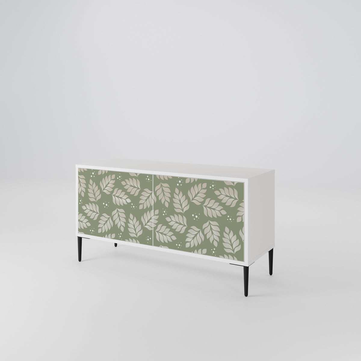 LEAVES ON GREEN Compact 2-Door TV Cabinet