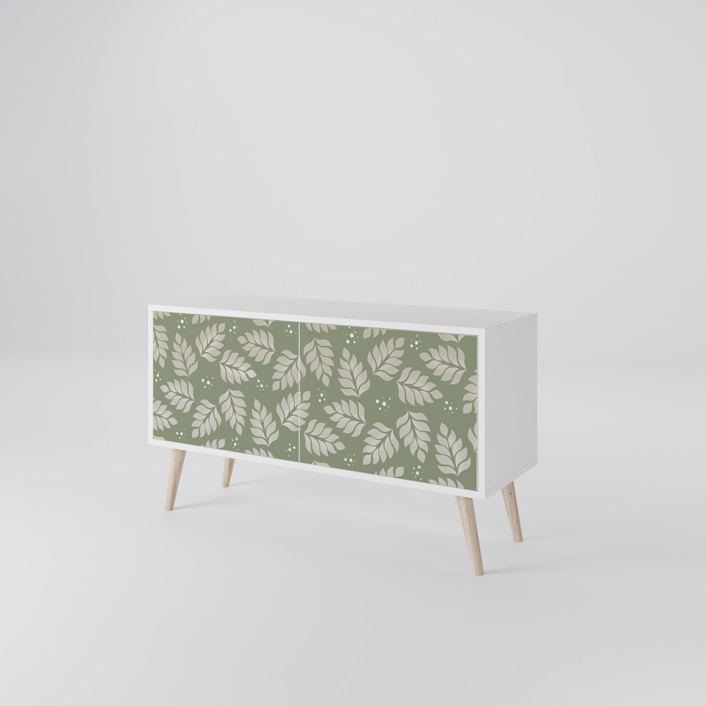 LEAVES ON GREEN Compact 2-Door TV Cabinet