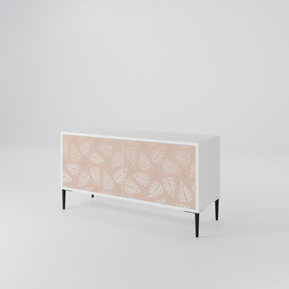 LEAVES ON BEIGE Compact 2-Door TV Cabinet