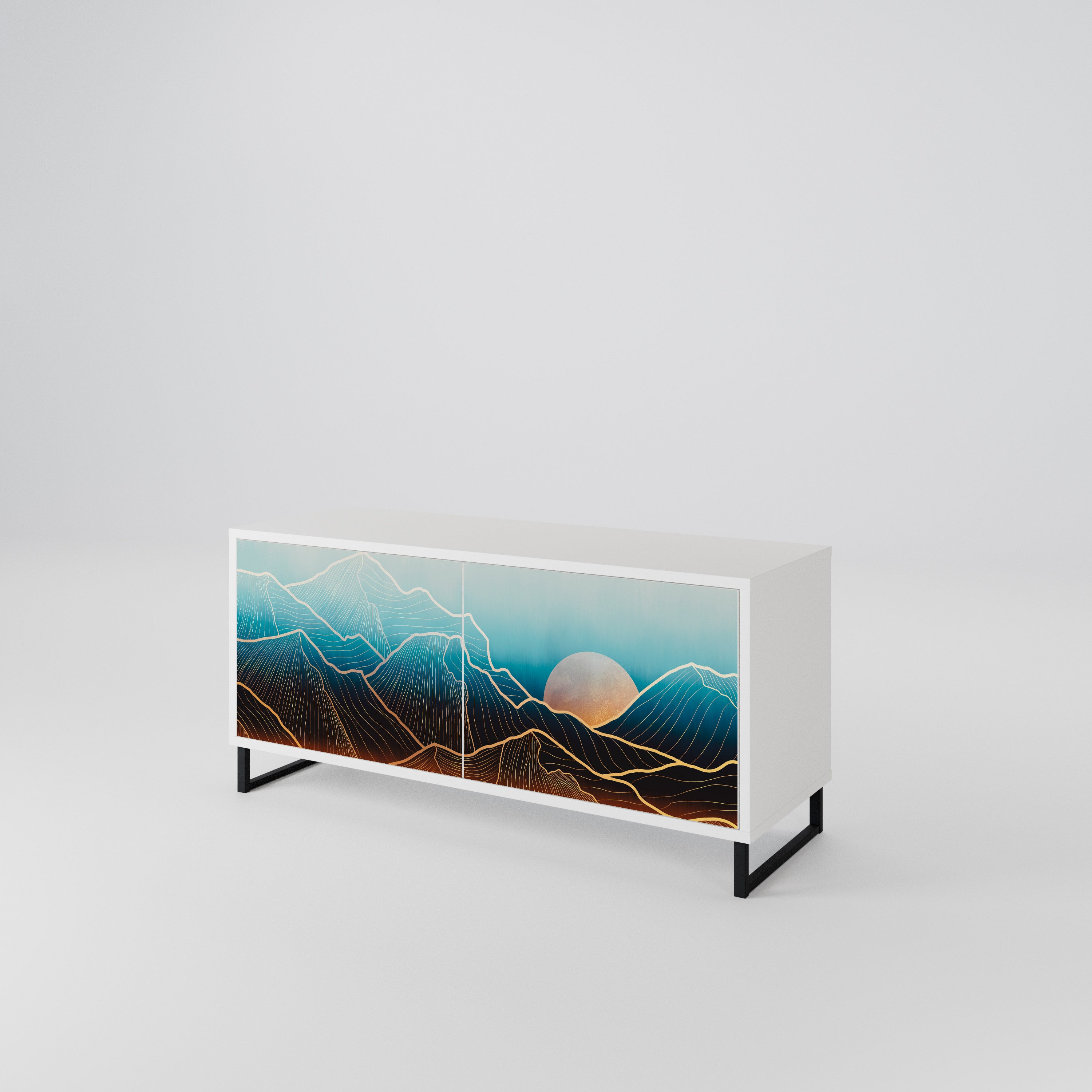 LUNAR SECRETS Compact 2-Door TV Cabinet