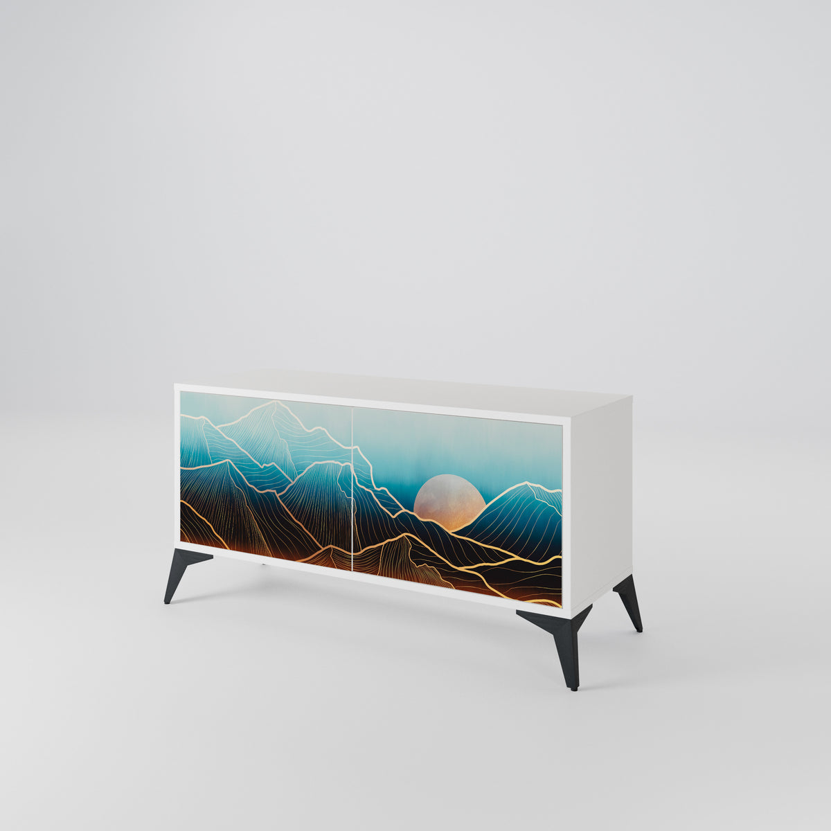 LUNAR SECRETS Compact 2-Door TV Cabinet
