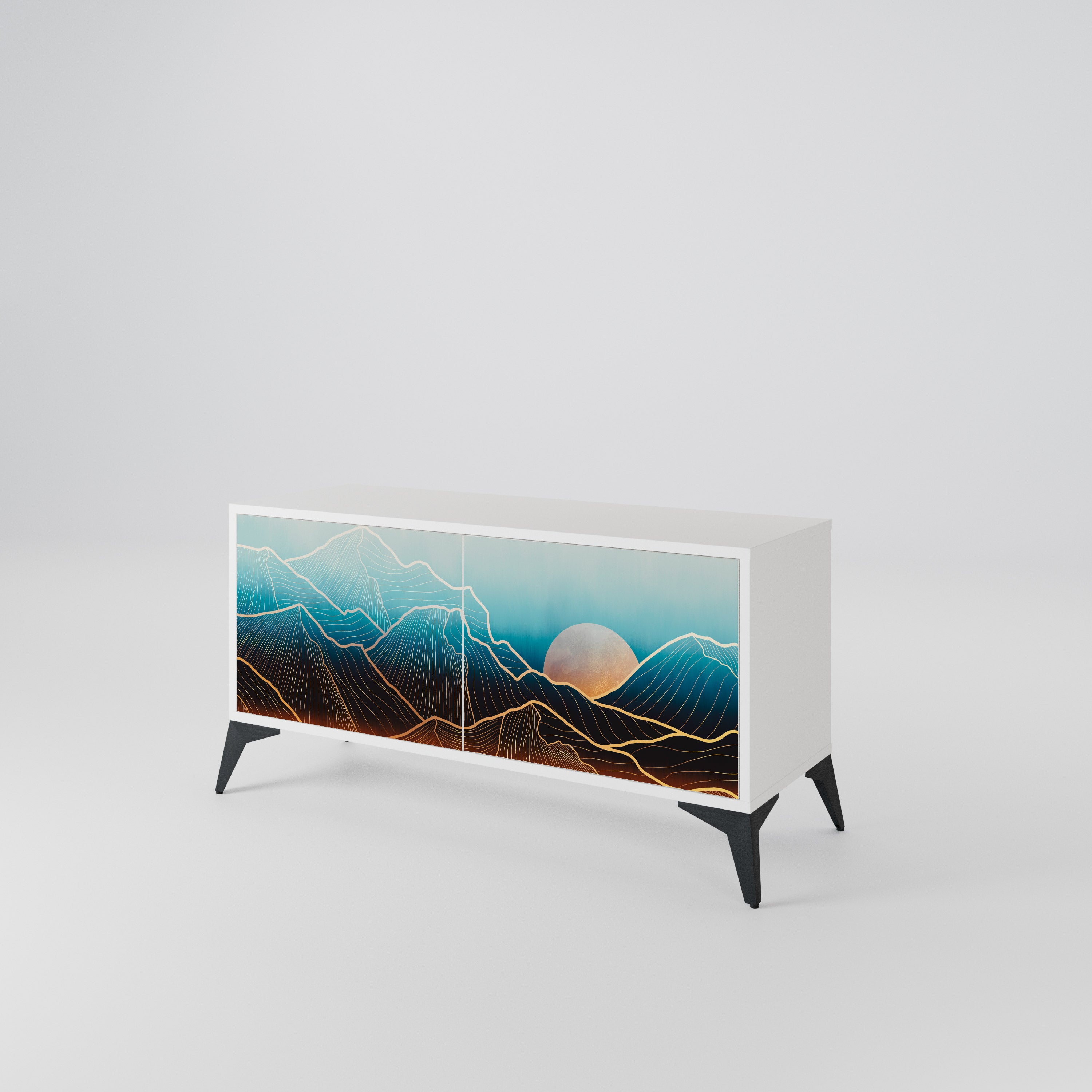 LUNAR SECRETS Compact 2-Door TV Cabinet