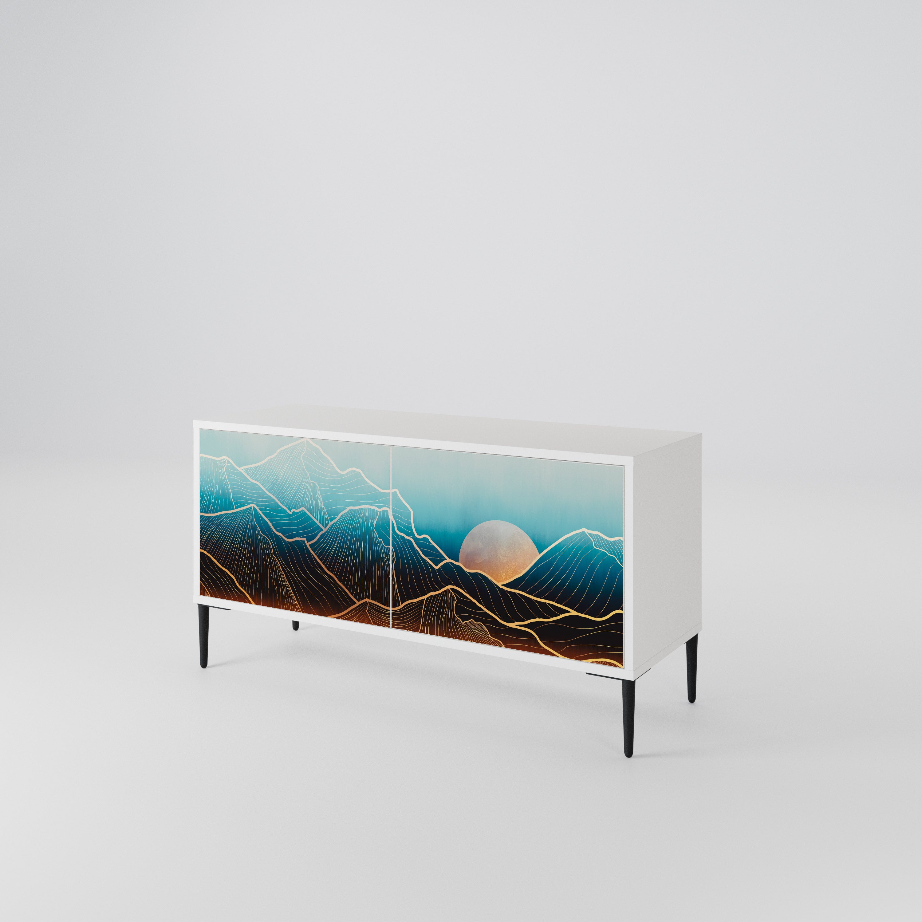 LUNAR SECRETS Compact 2-Door TV Cabinet