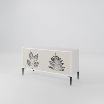 LEAFY STAMPS Compact 2-Door TV Cabinet