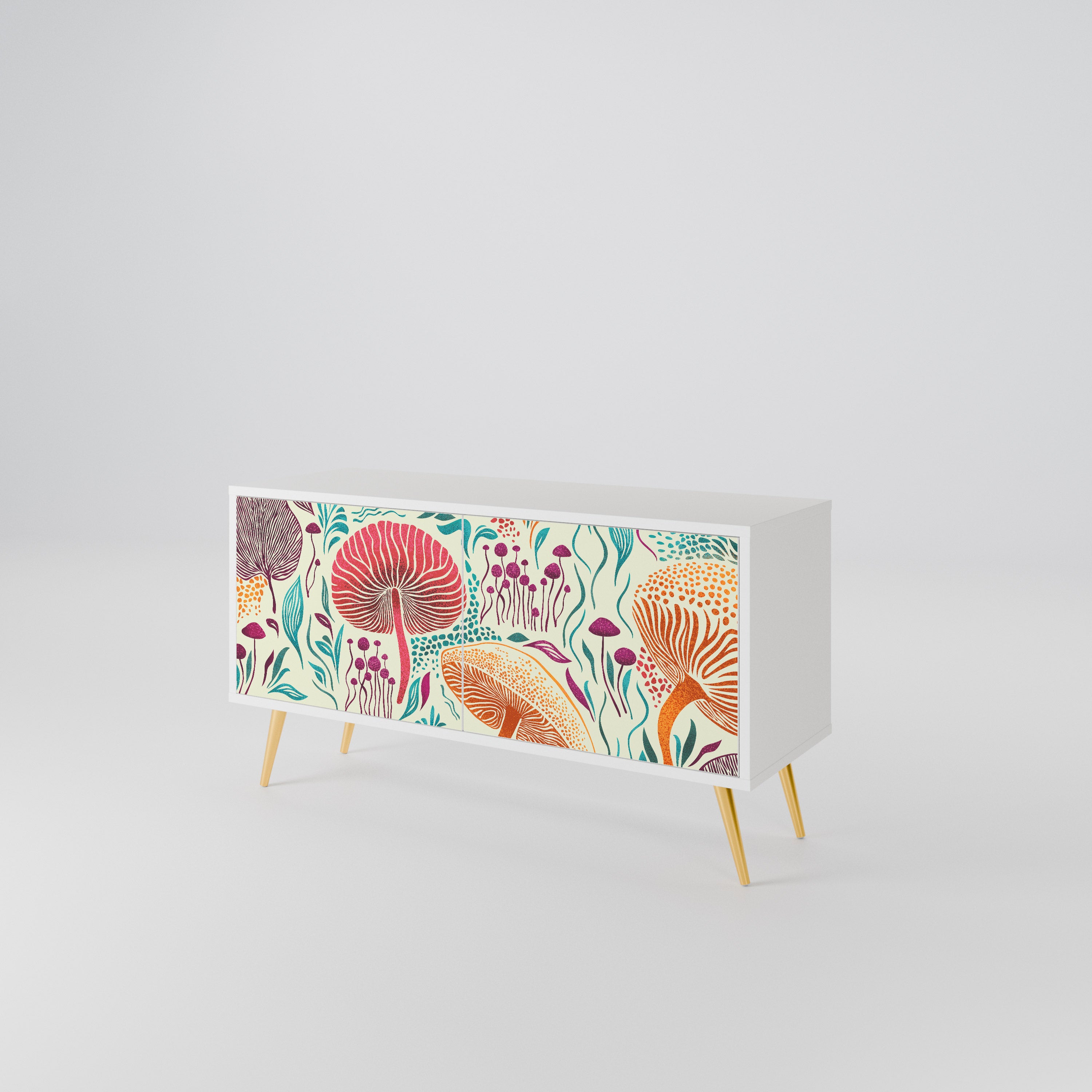 FUNGUS FANTASY Compact 2-Door TV Cabinet