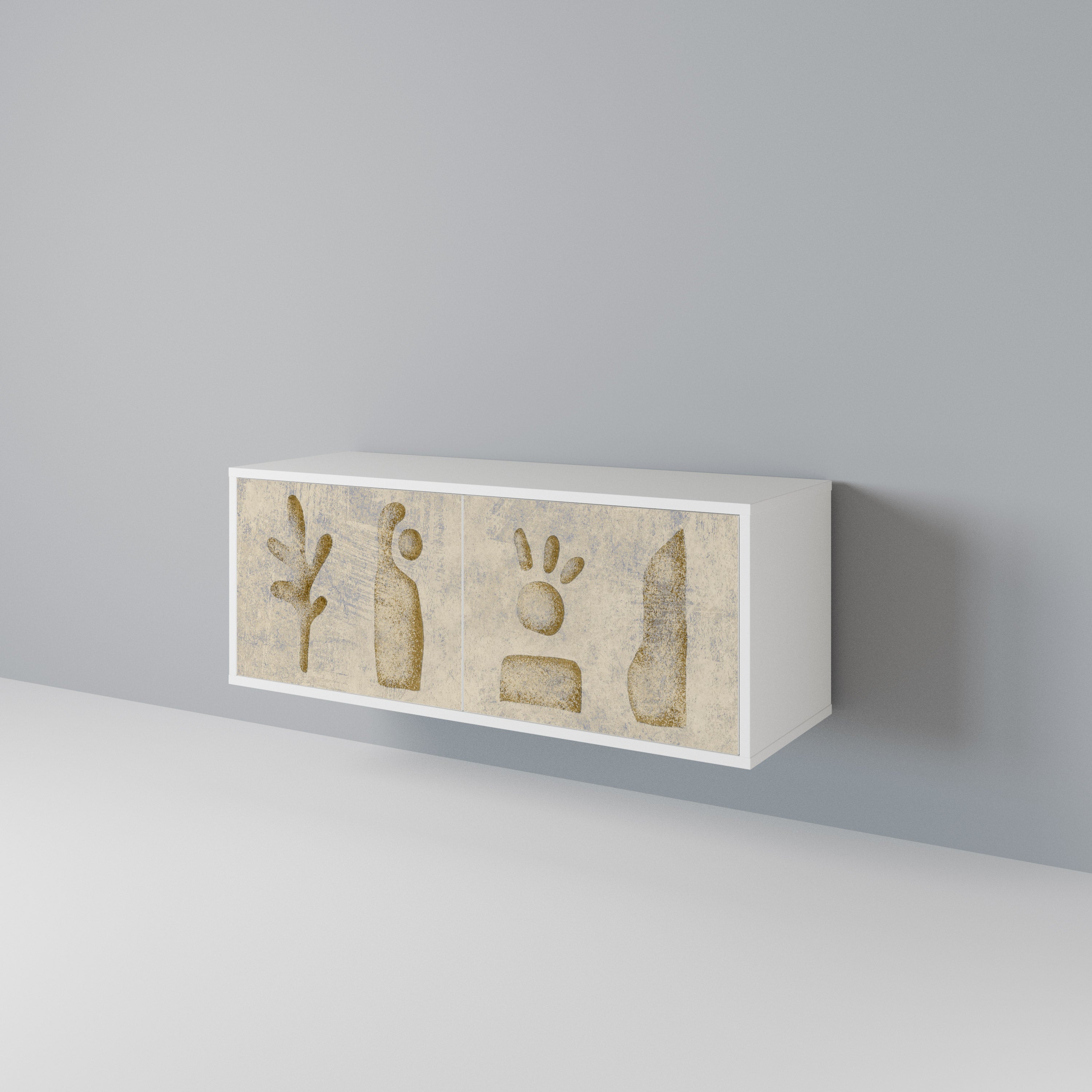SAND SCULPTURES Compact 2-Door TV Cabinet