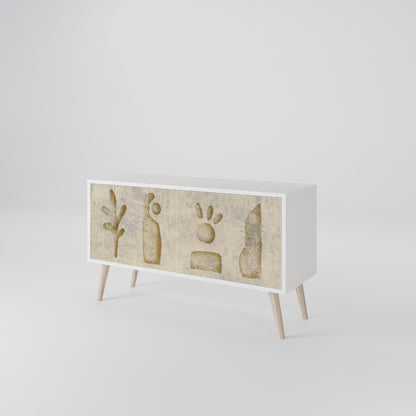 SAND SCULPTURES Compact 2-Door TV Cabinet