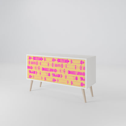 SKATEBOARD ARTISTRY Compact 2-Door TV Cabinet