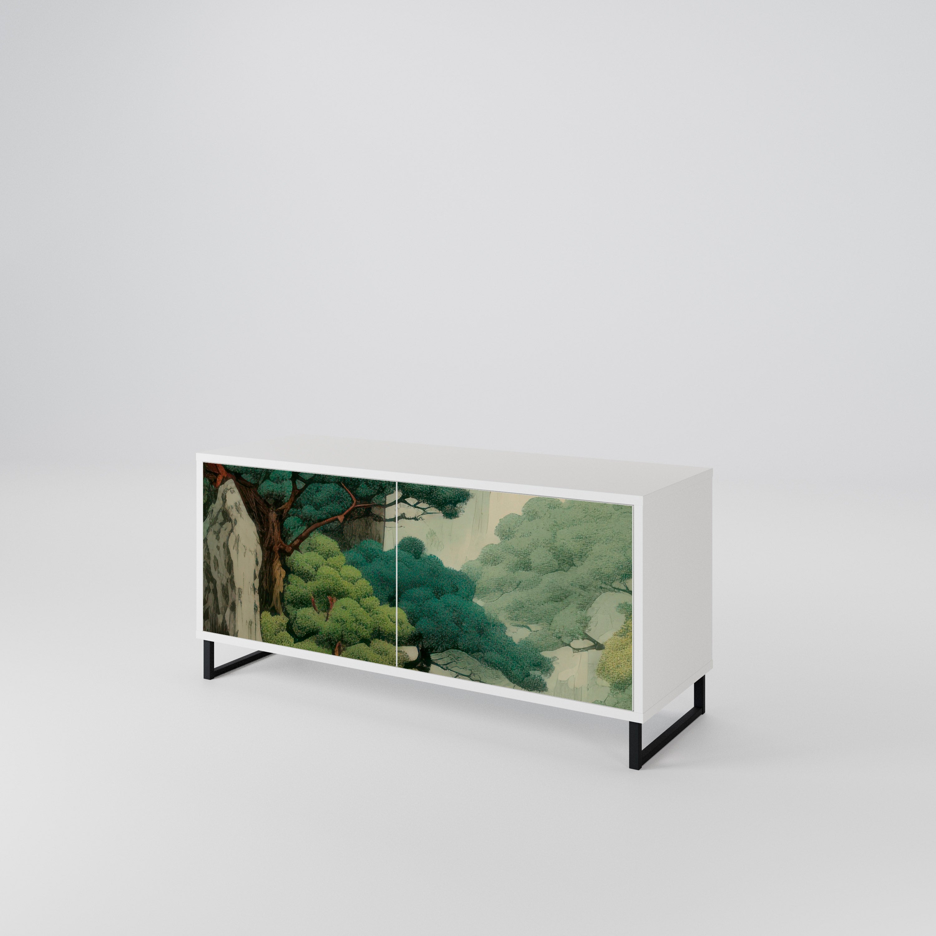 VERDURE ABYSS Compact 2-Door TV Cabinet