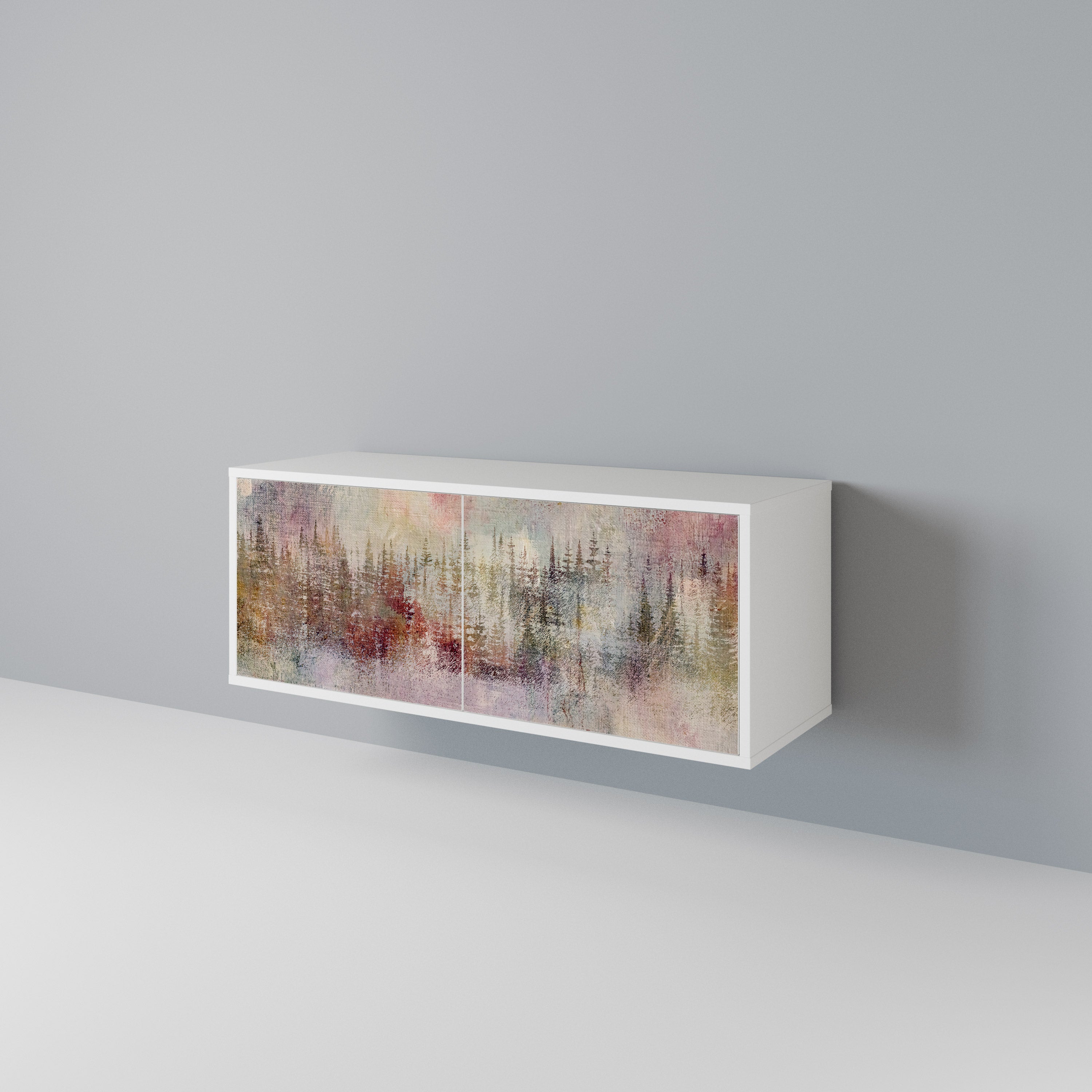 VEILED SUMMIT Compact 2-Door TV Cabinet