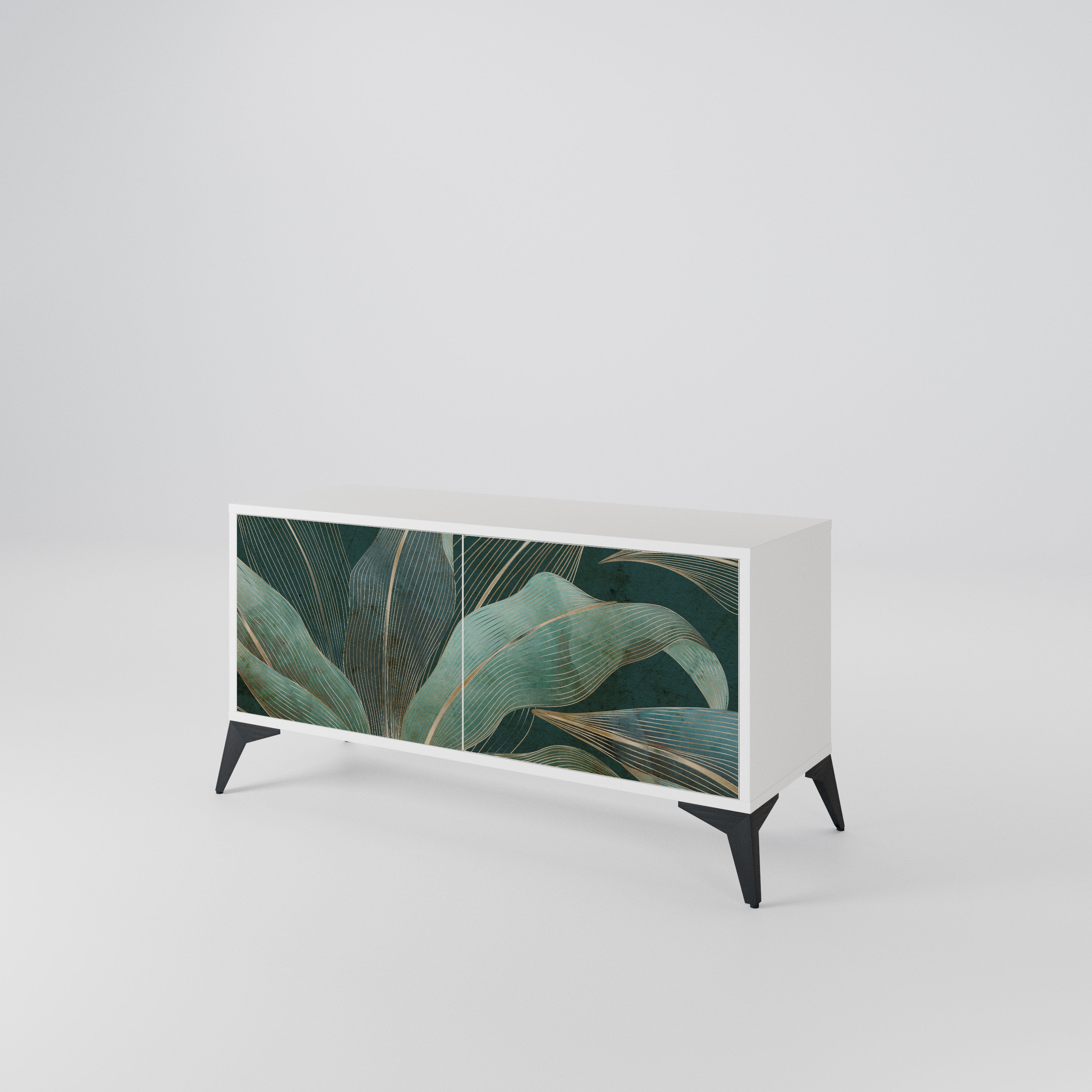 ROYAL GREEN Compact 2-Door TV Cabinet