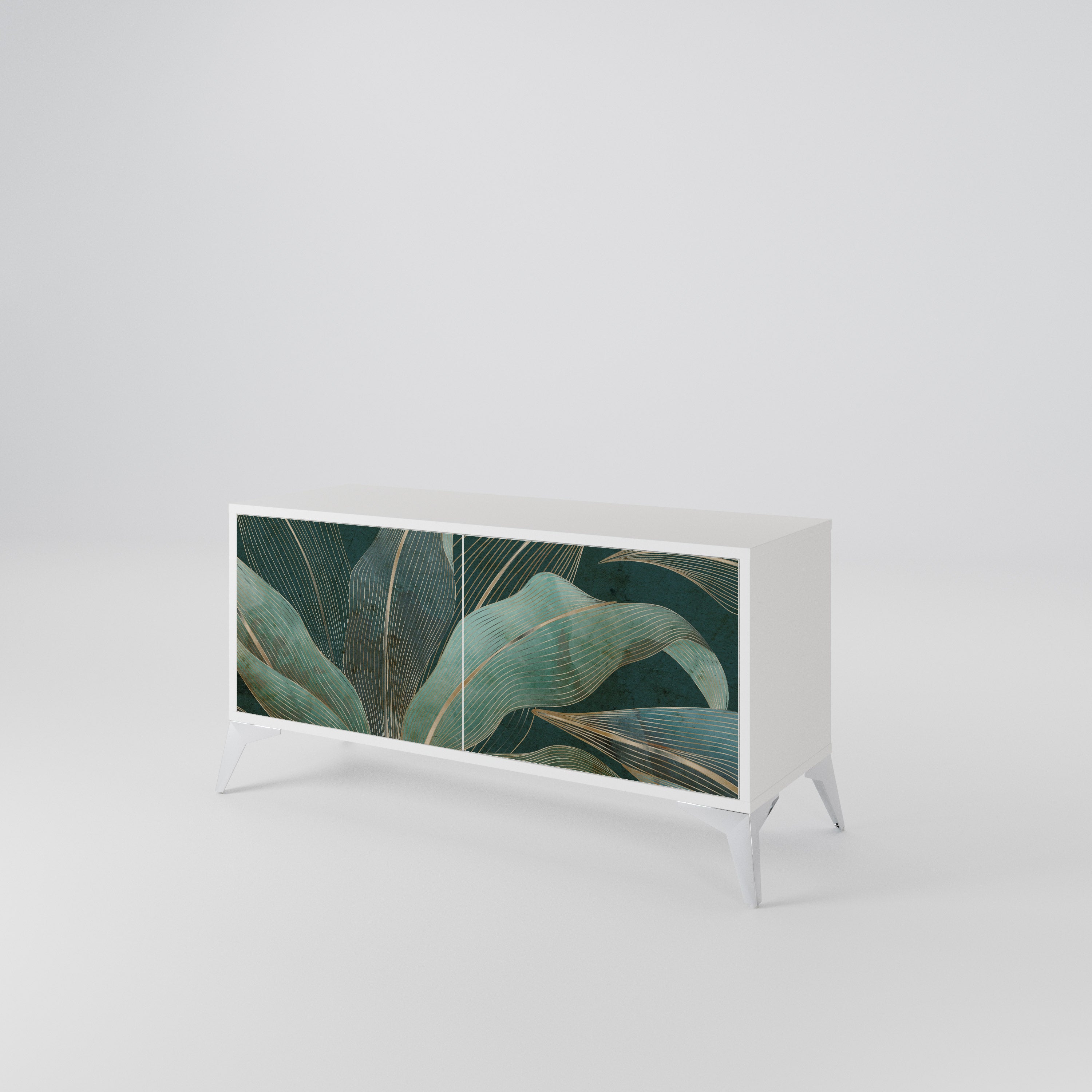 ROYAL GREEN Compact 2-Door TV Cabinet