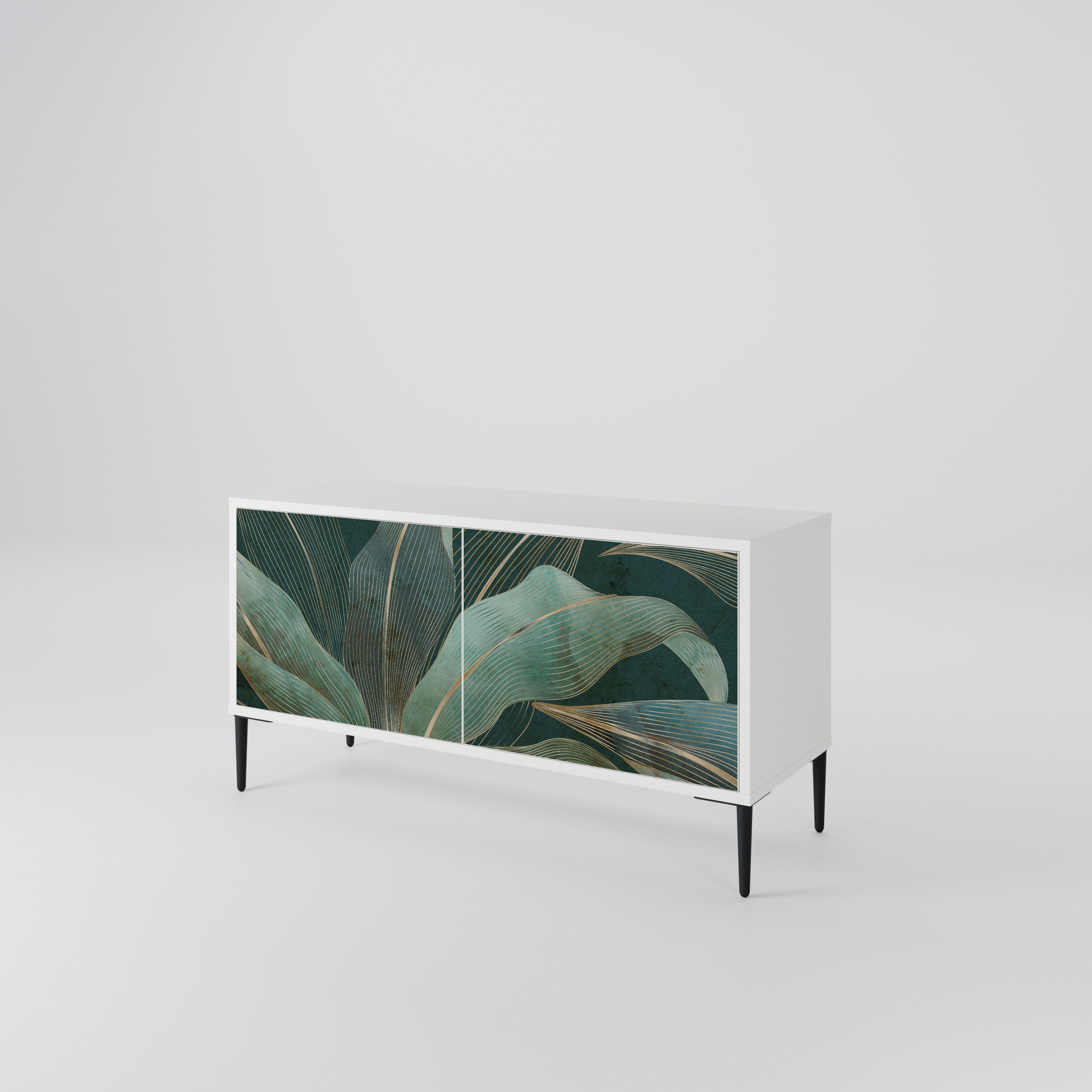 ROYAL GREEN Compact 2-Door TV Cabinet