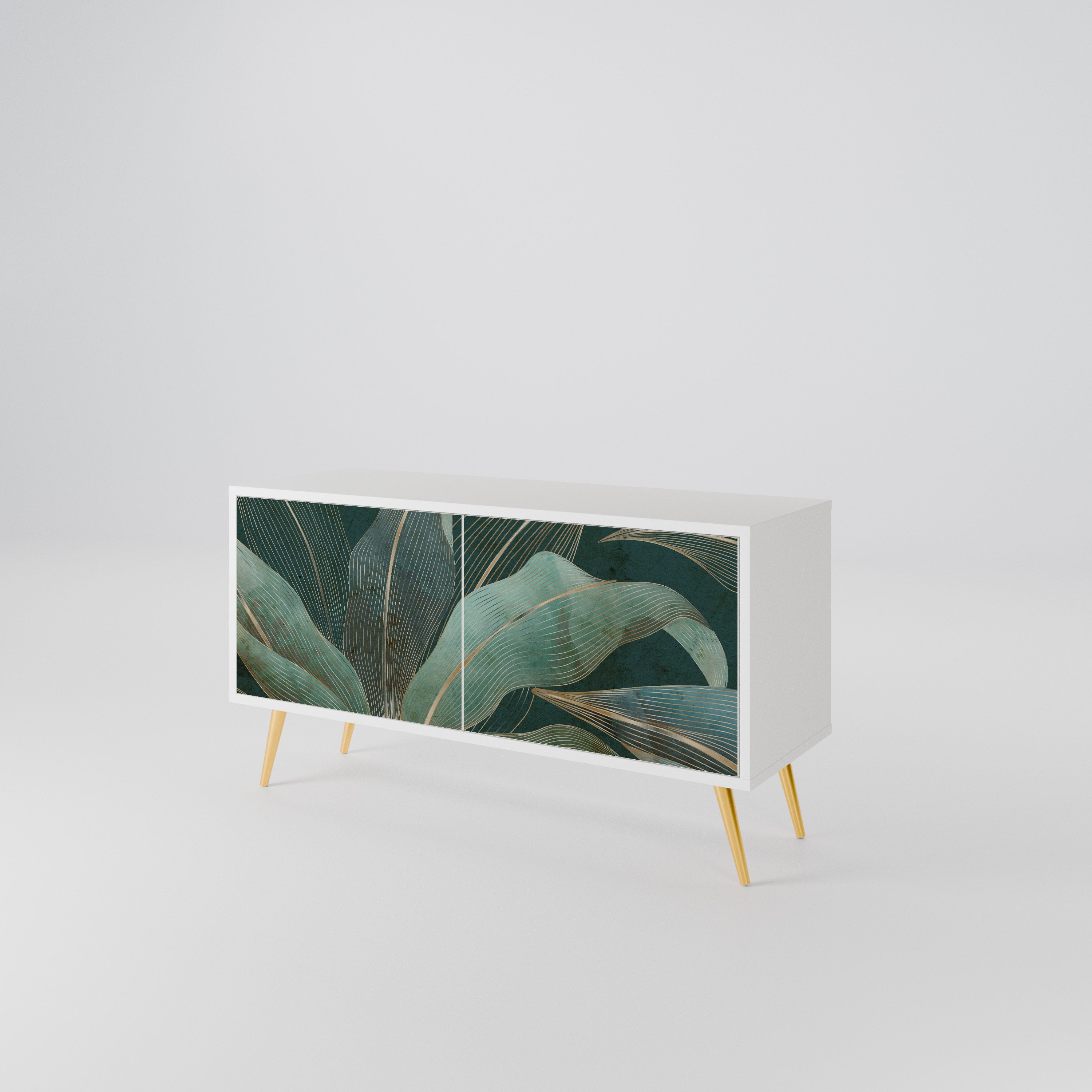 ROYAL GREEN Compact 2-Door TV Cabinet