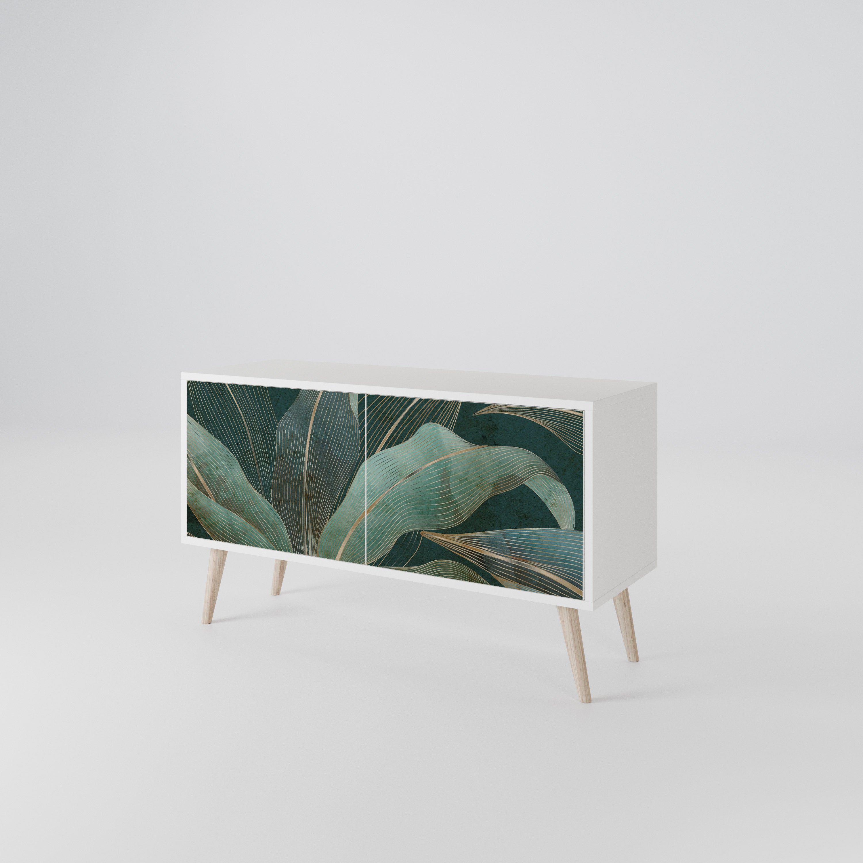 ROYAL GREEN Compact 2-Door TV Cabinet