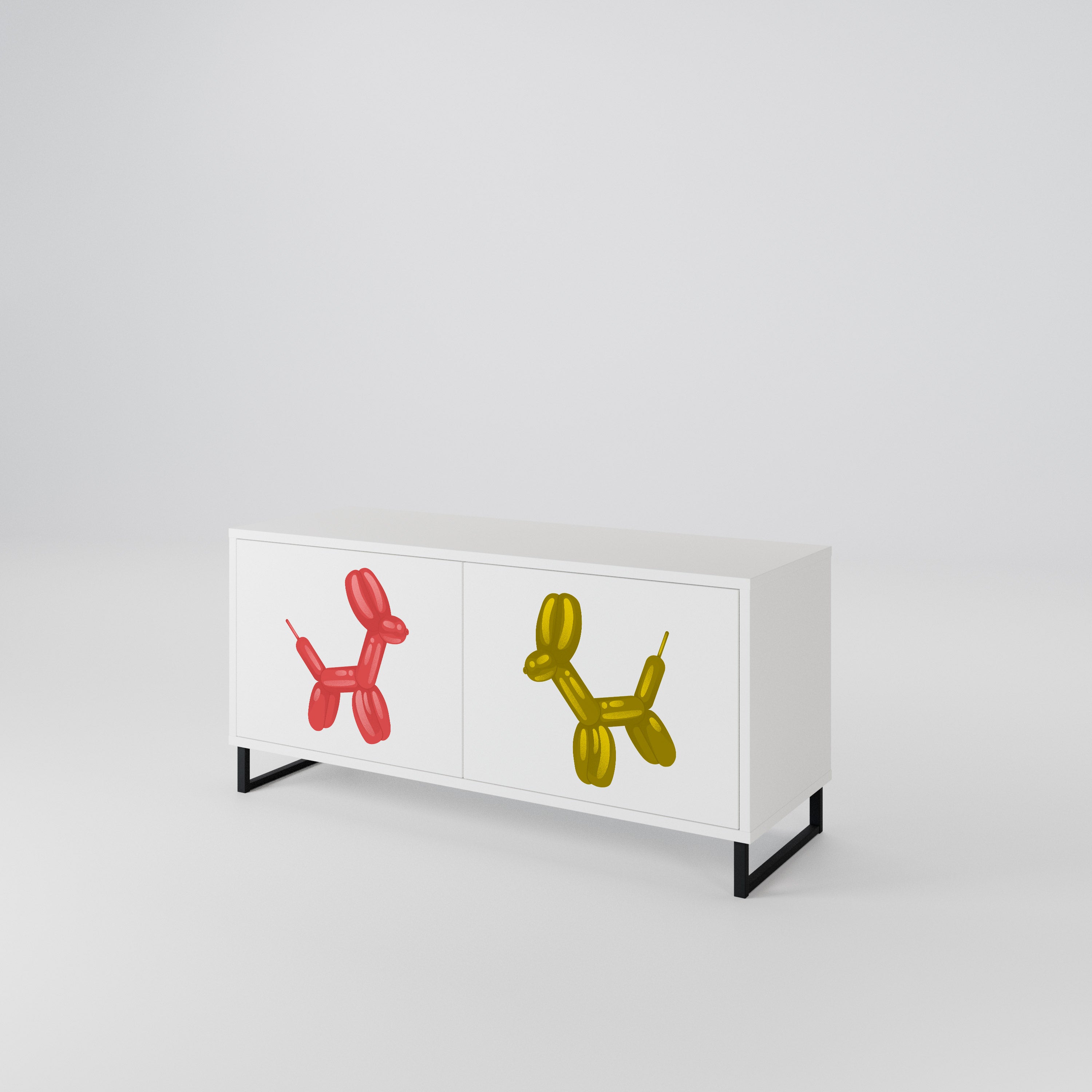 CHILDHOOD MEMORY Compact 2-Door TV Cabinet