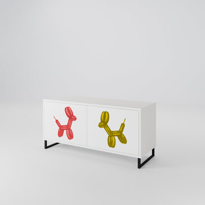 CHILDHOOD MEMORY Compact 2-Door TV Cabinet