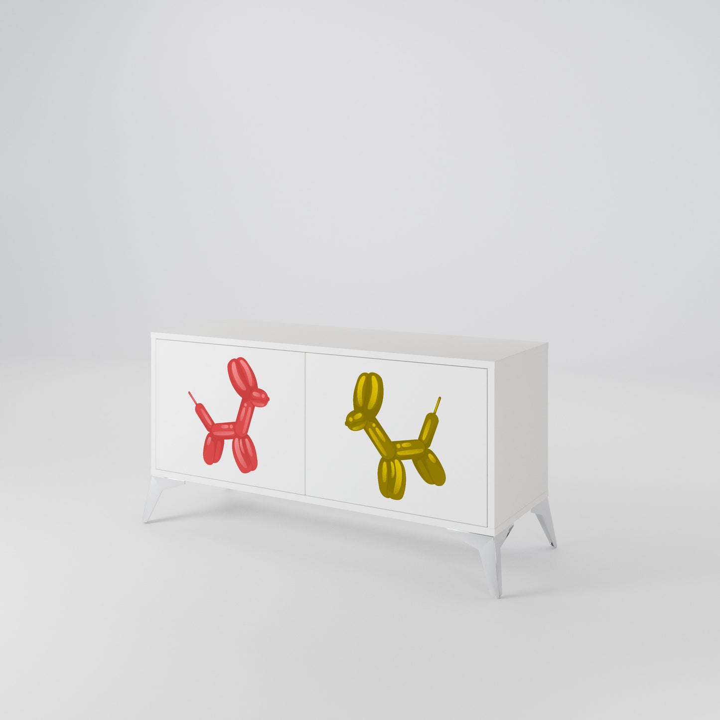 CHILDHOOD MEMORY Compact 2-Door TV Cabinet
