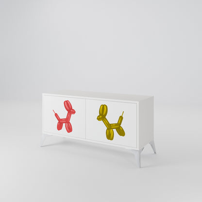CHILDHOOD MEMORY Compact 2-Door TV Cabinet