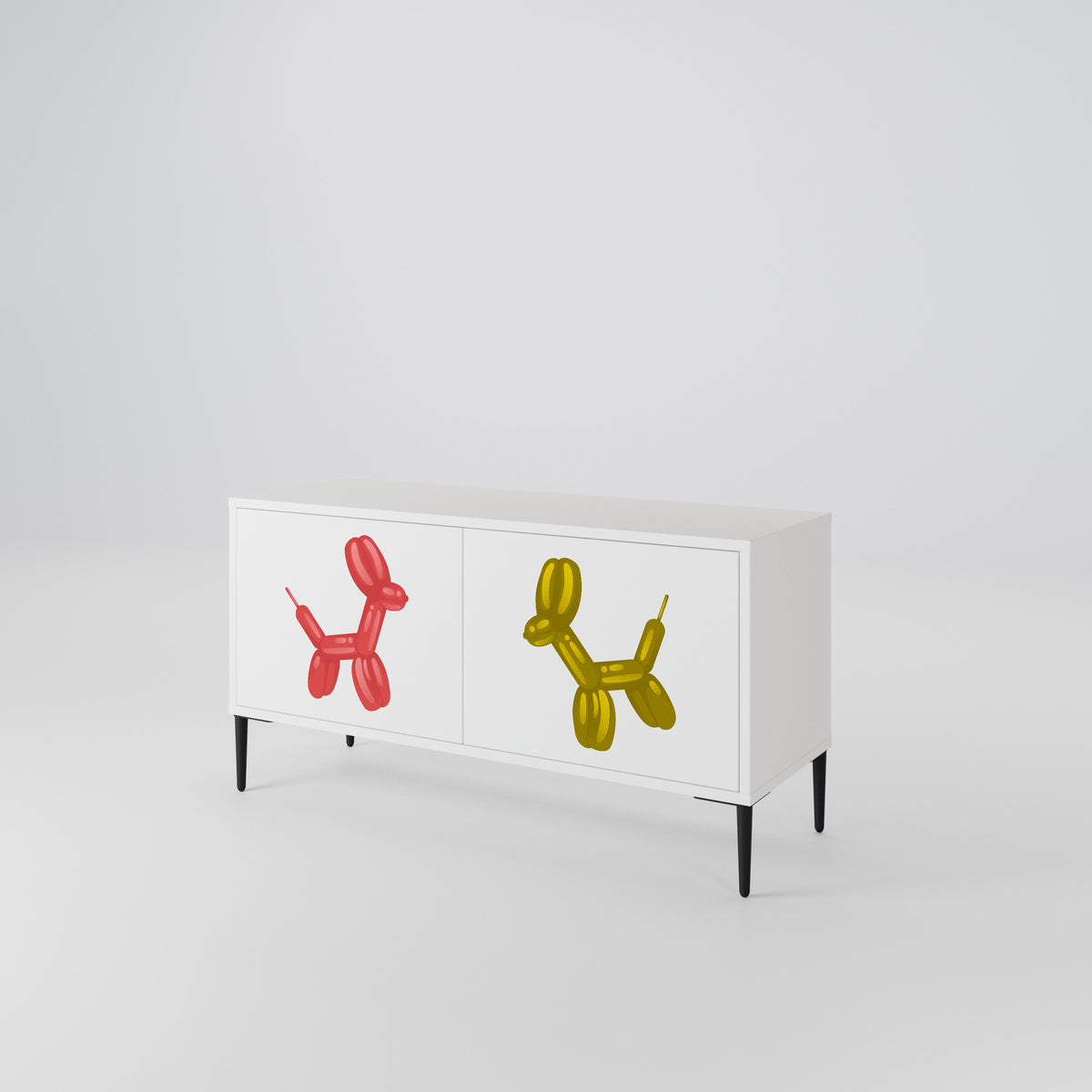 CHILDHOOD MEMORY Compact 2-Door TV Cabinet