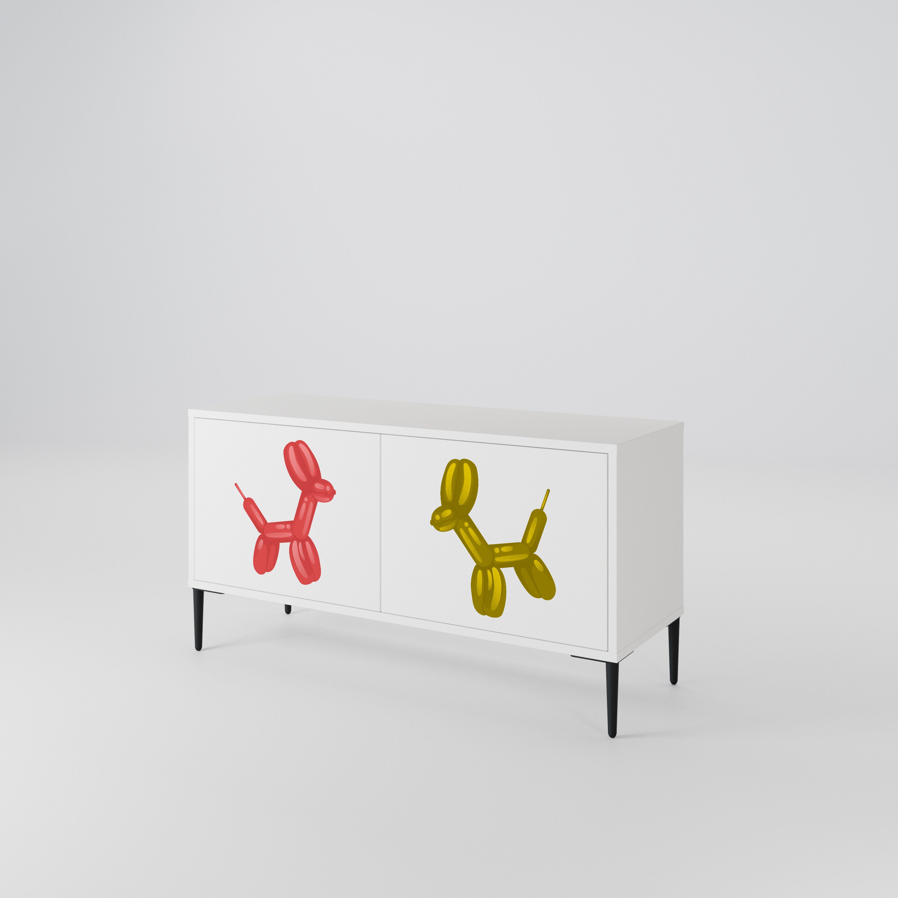 CHILDHOOD MEMORY Compact 2-Door TV Cabinet