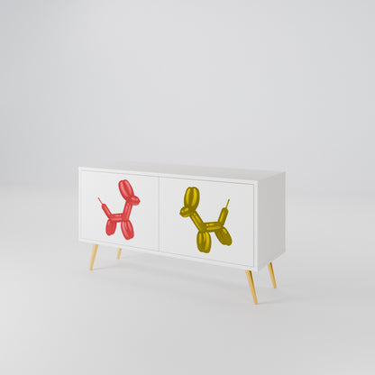 CHILDHOOD MEMORY Compact 2-Door TV Cabinet