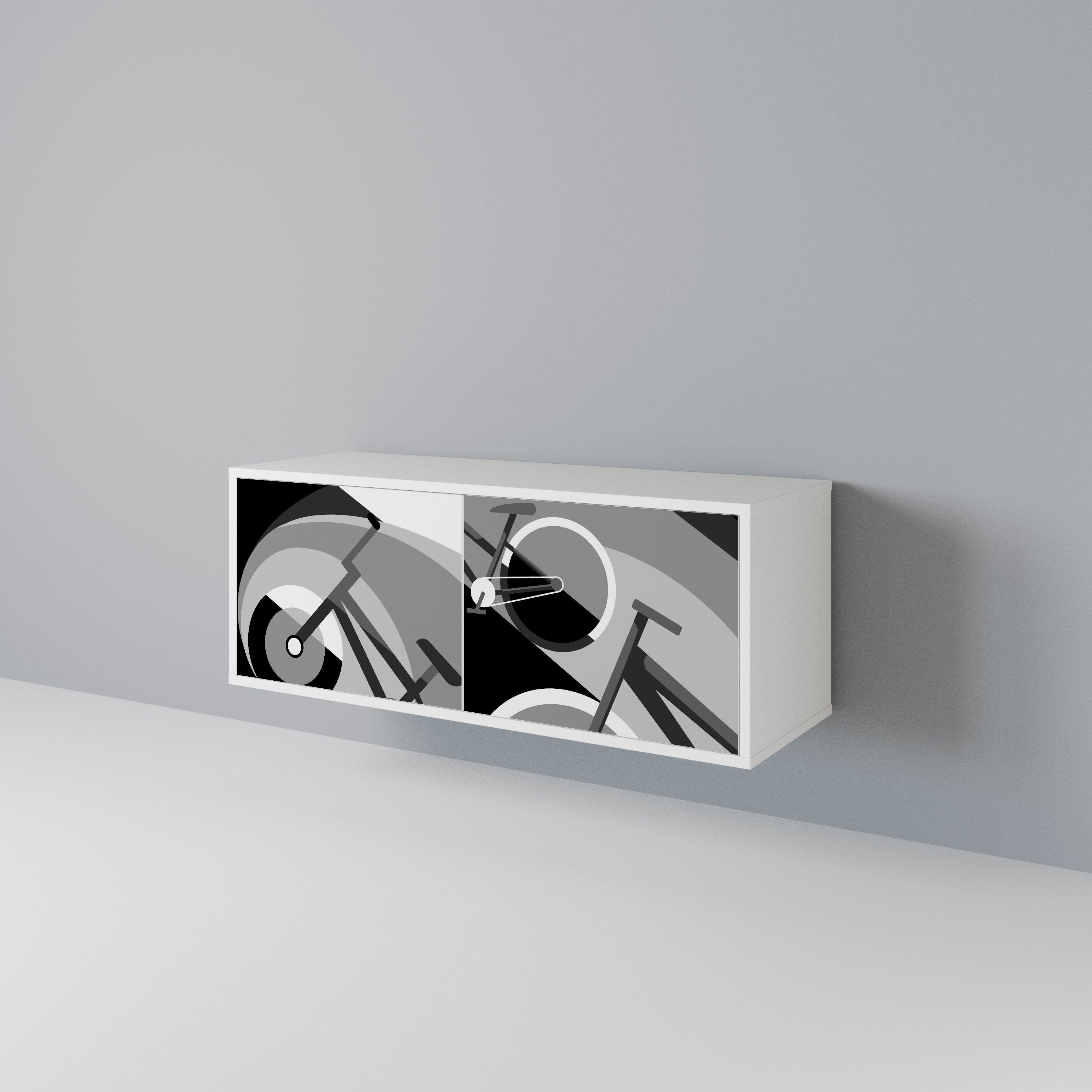 BIKE ENERGY Compact 2-Door TV Cabinet