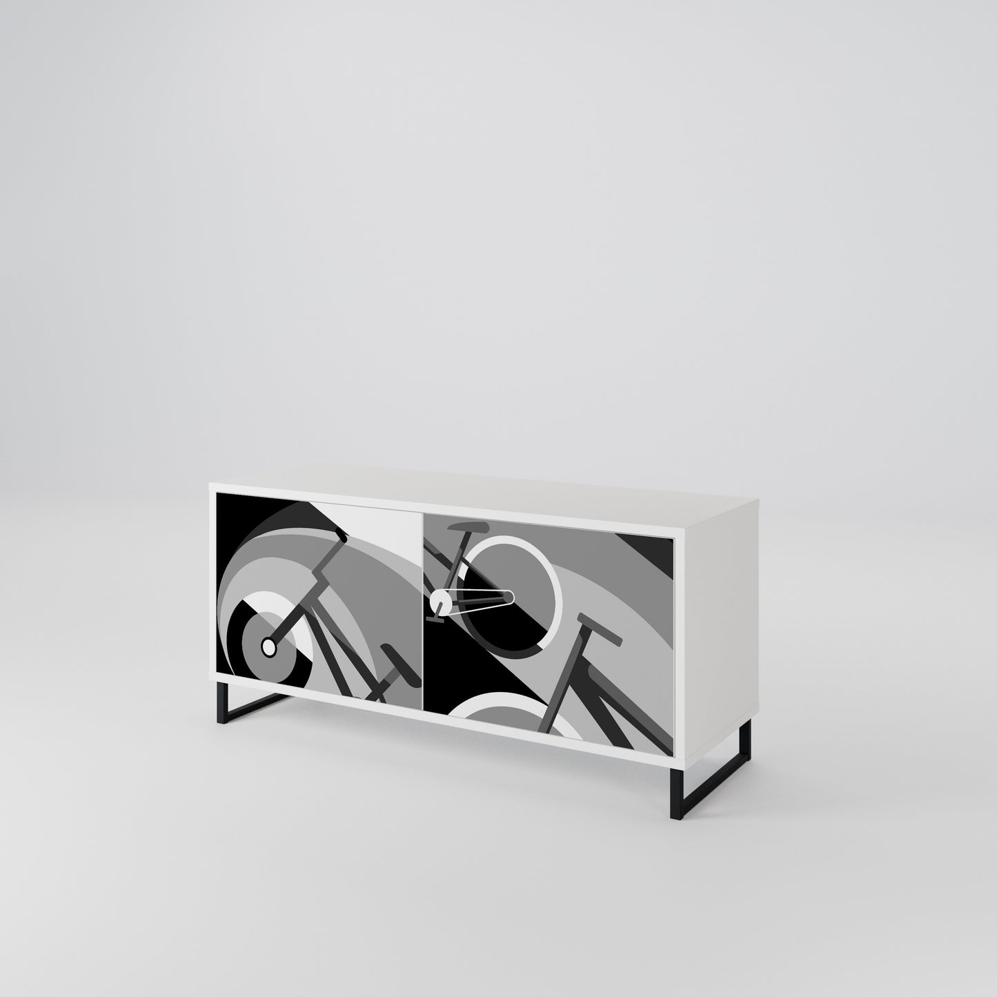 BIKE ENERGY Compact 2-Door TV Cabinet