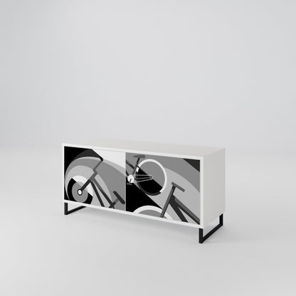 BIKE ENERGY Compact 2-Door TV Cabinet