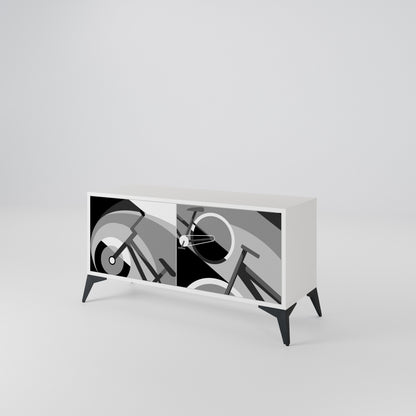 BIKE ENERGY Compact 2-Door TV Cabinet