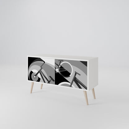 BIKE ENERGY Compact 2-Door TV Cabinet