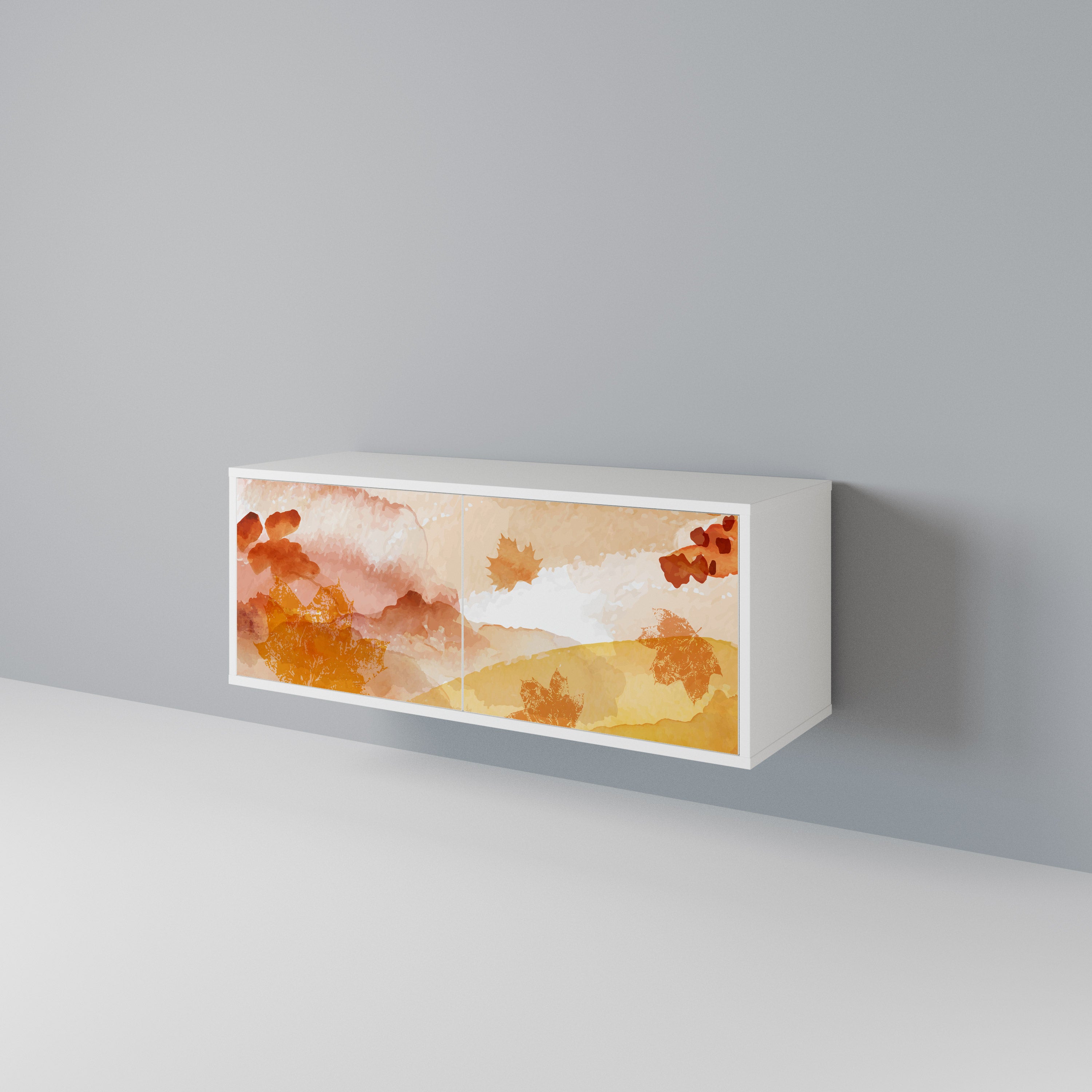 TRACES OF AUTUMN Compact 2-Door TV Cabinet