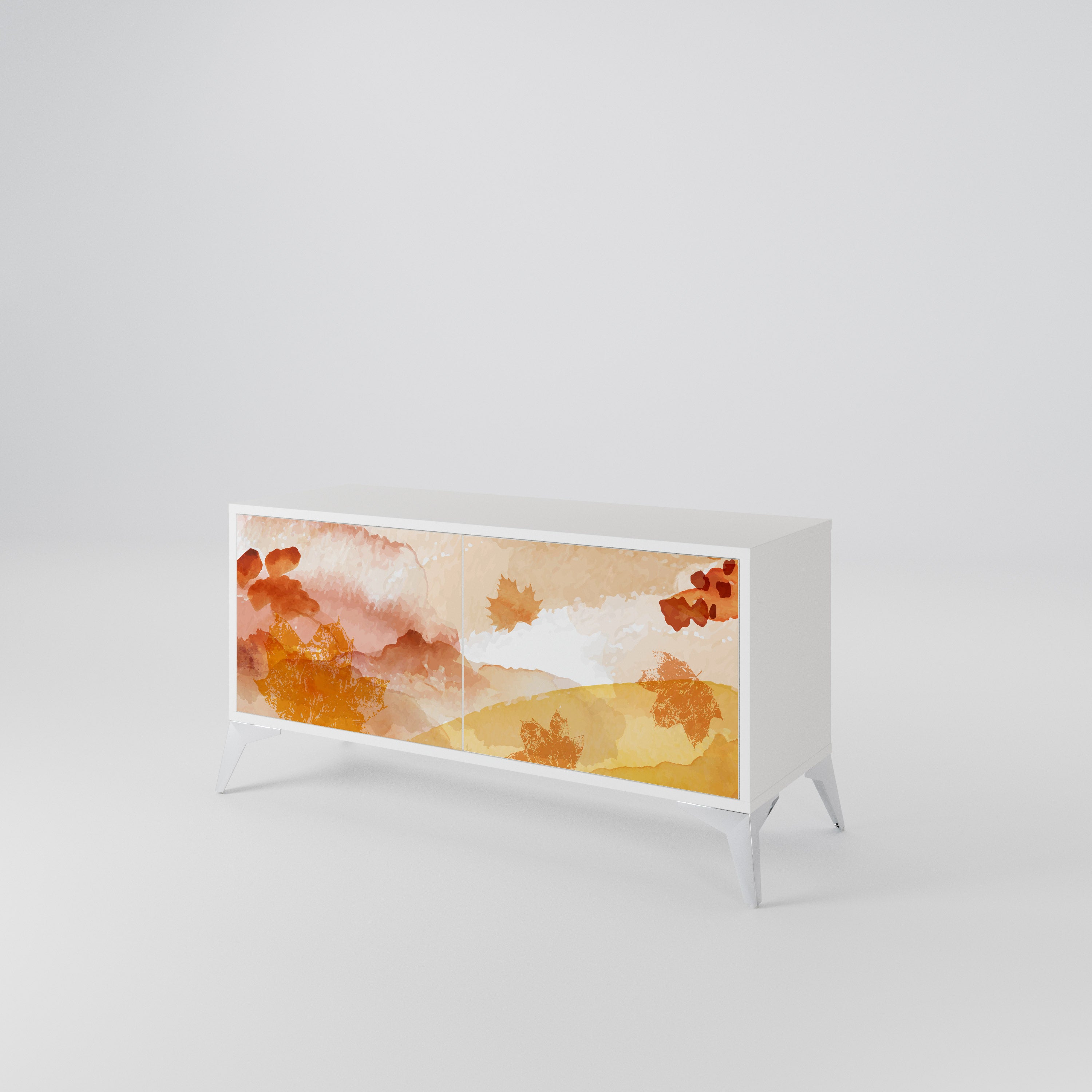 TRACES OF AUTUMN Compact 2-Door TV Cabinet