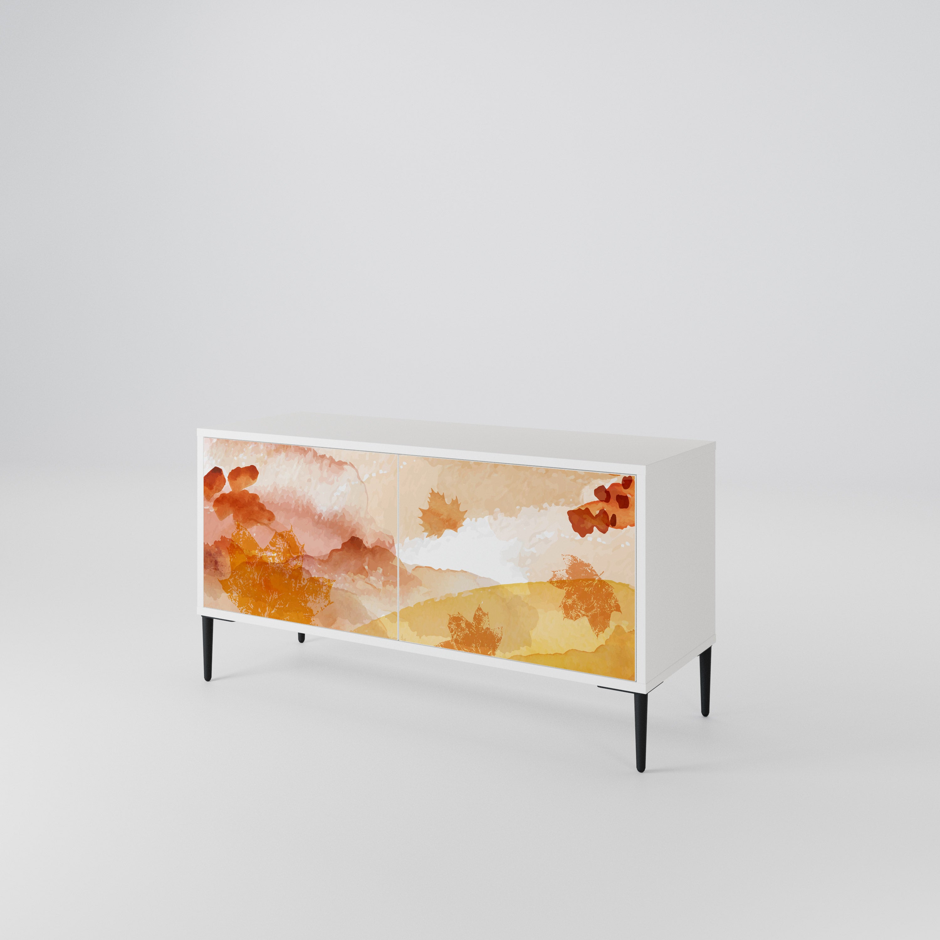 TRACES OF AUTUMN Compact 2-Door TV Cabinet