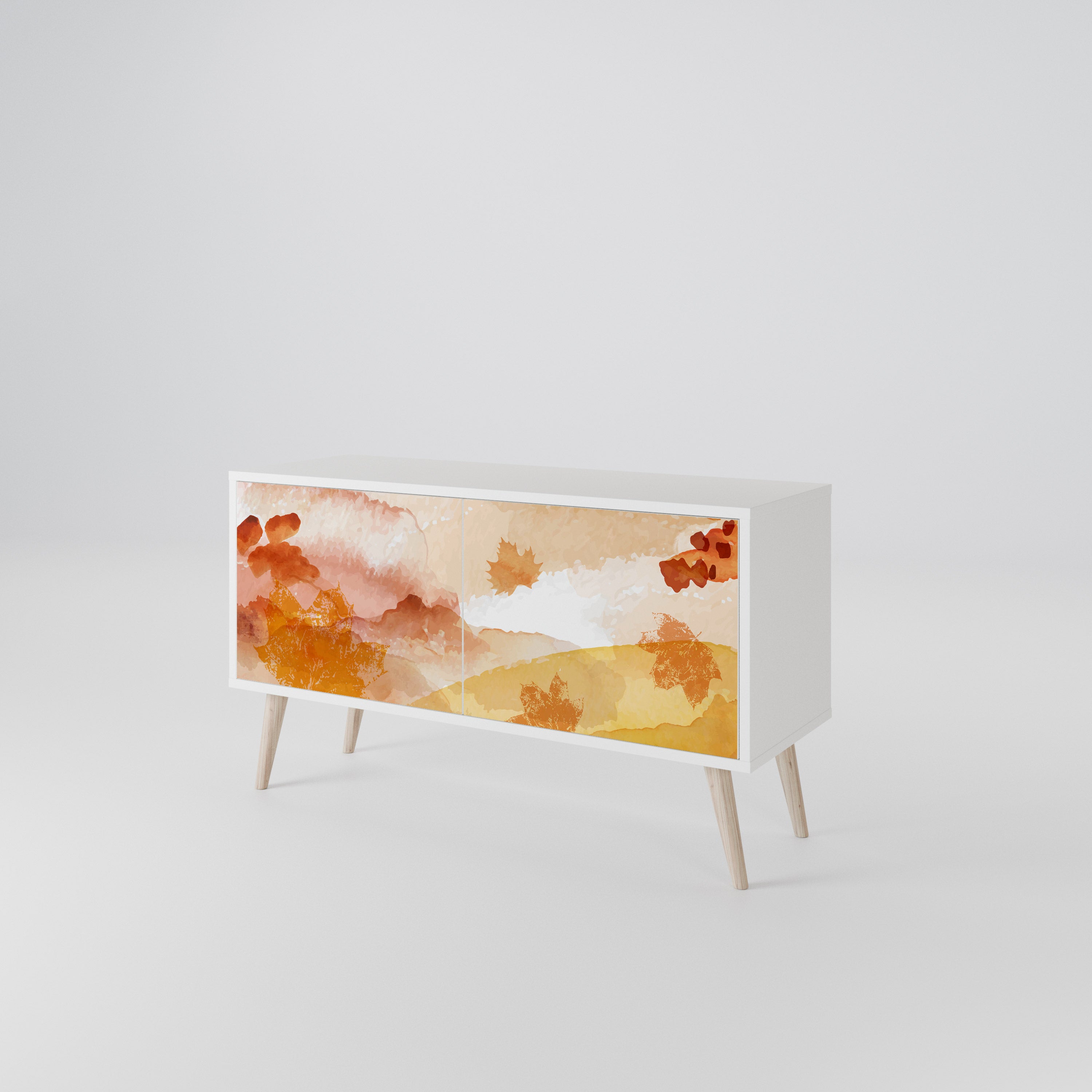 TRACES OF AUTUMN Compact 2-Door TV Cabinet