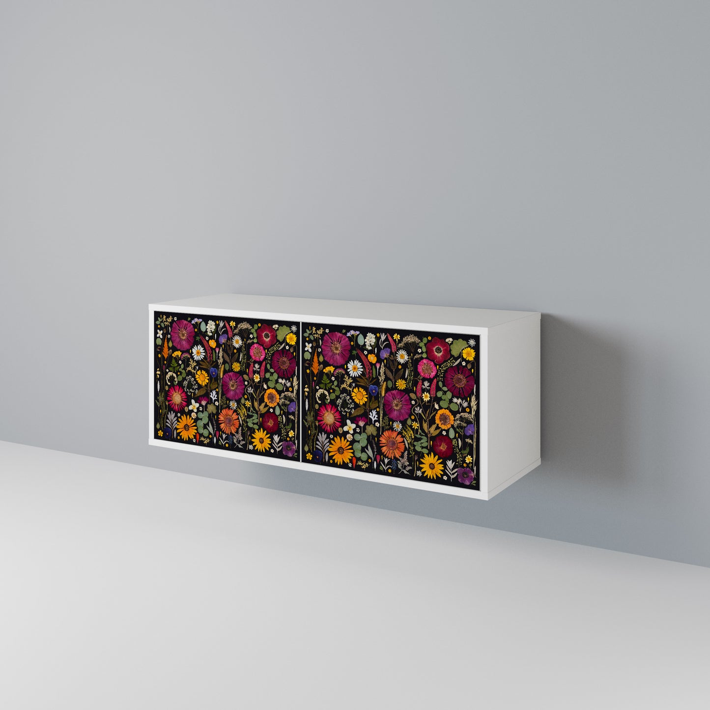 MIDNIGHT GARDEN Compact 2-Door TV Cabinet