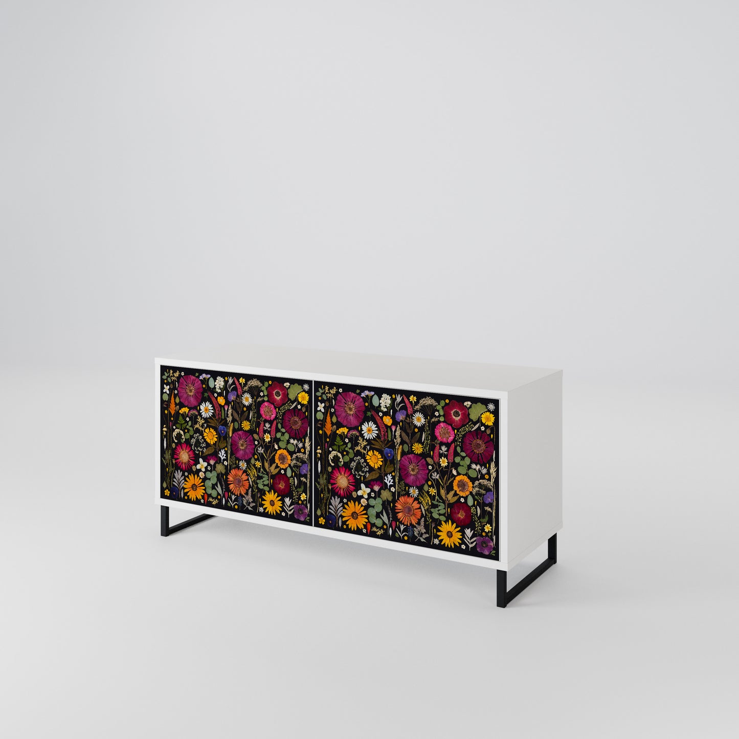 MIDNIGHT GARDEN Compact 2-Door TV Cabinet