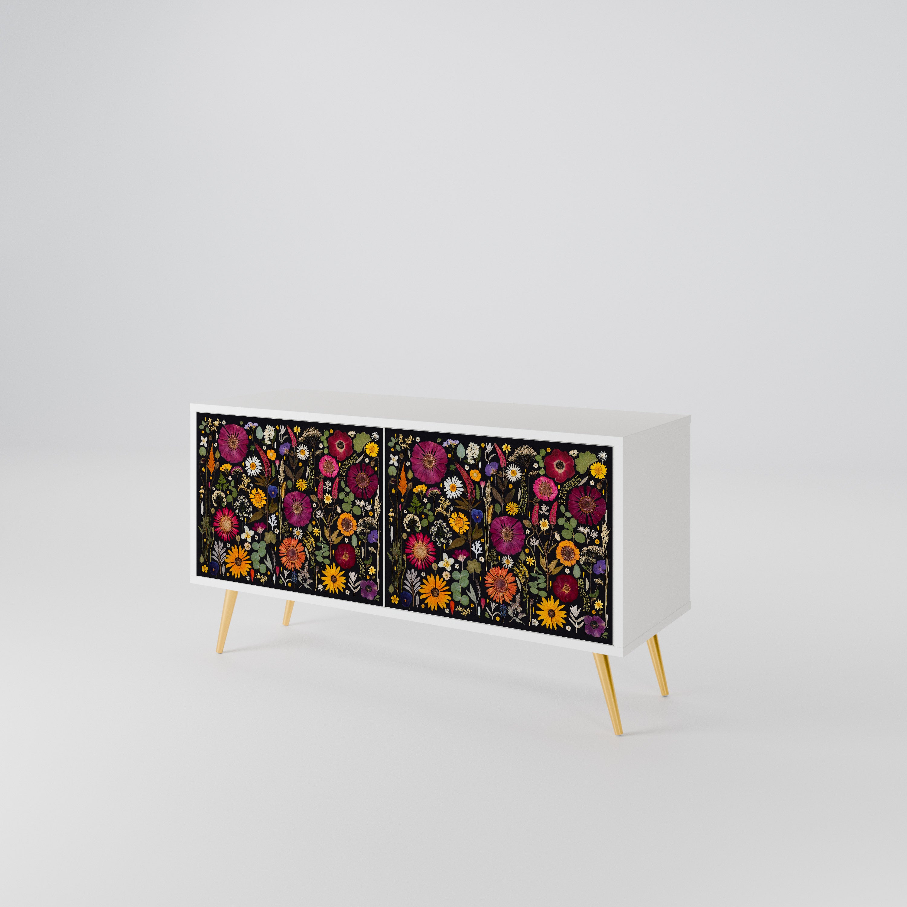 MIDNIGHT GARDEN Compact 2-Door TV Cabinet