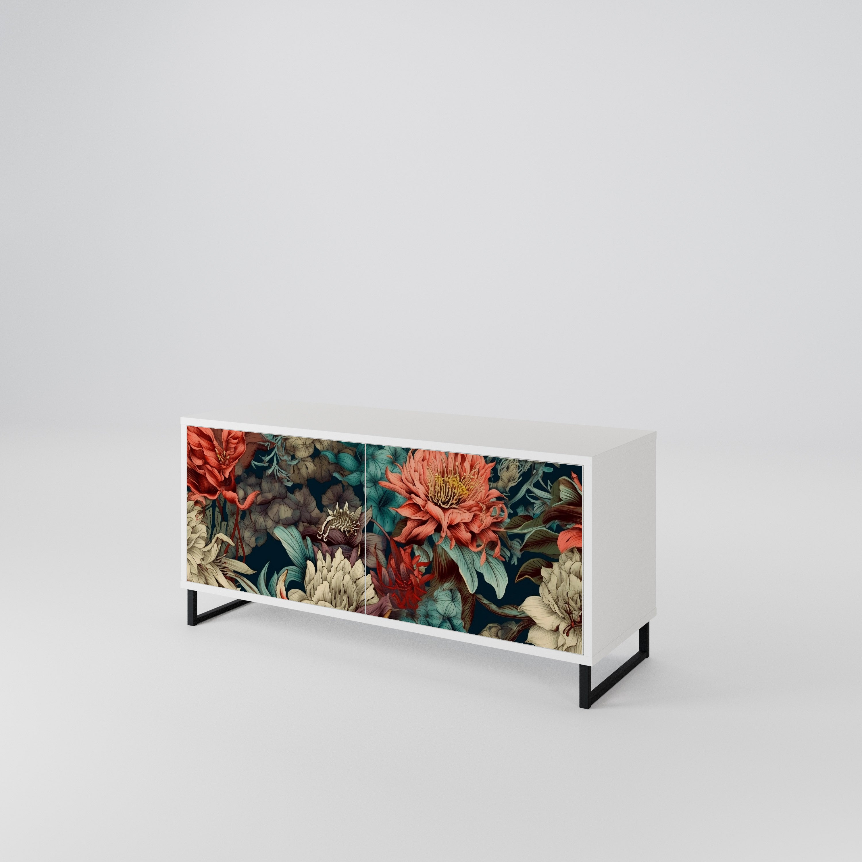 SPROUTING GRACE Compact 2-Door TV Cabinet