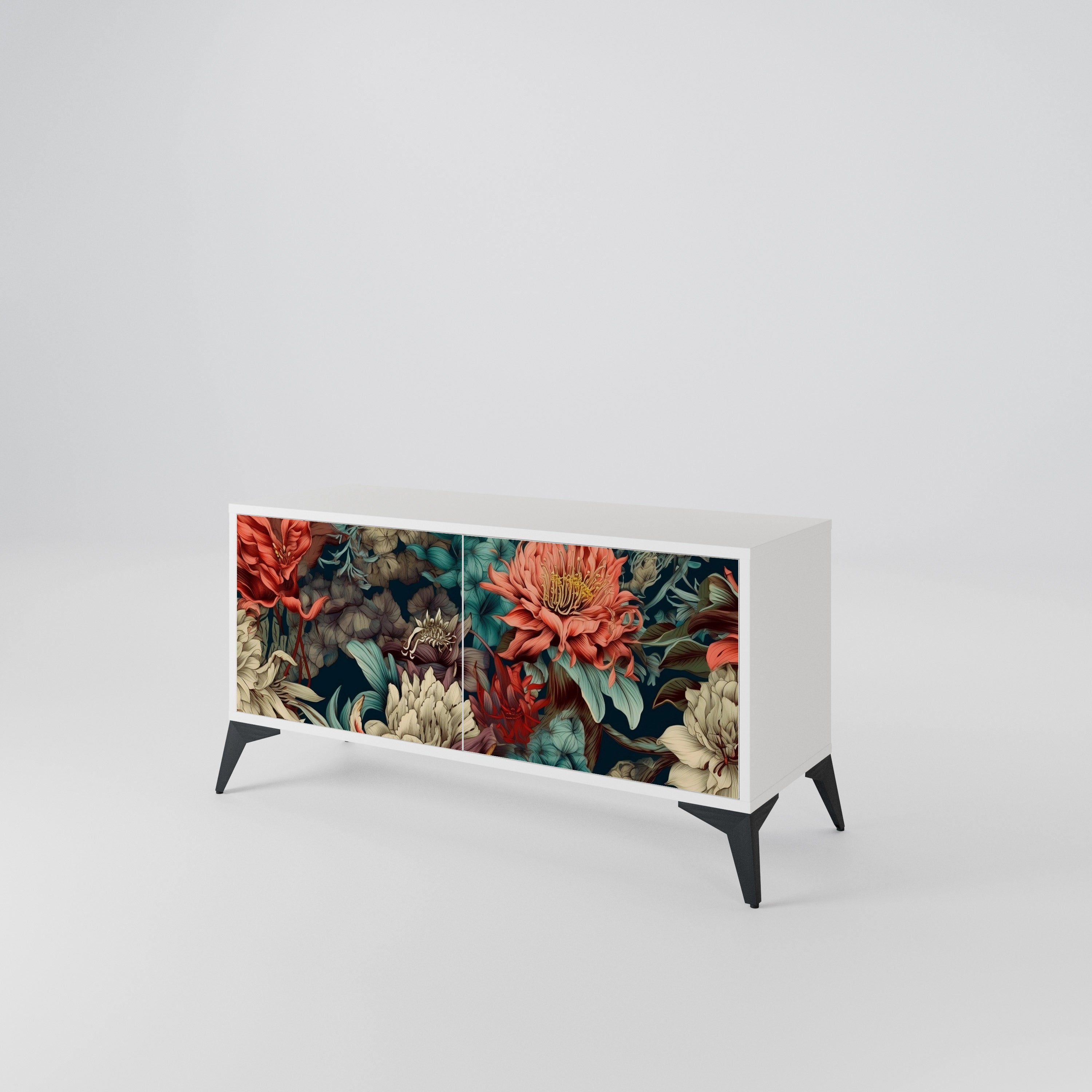 SPROUTING GRACE Compact 2-Door TV Cabinet