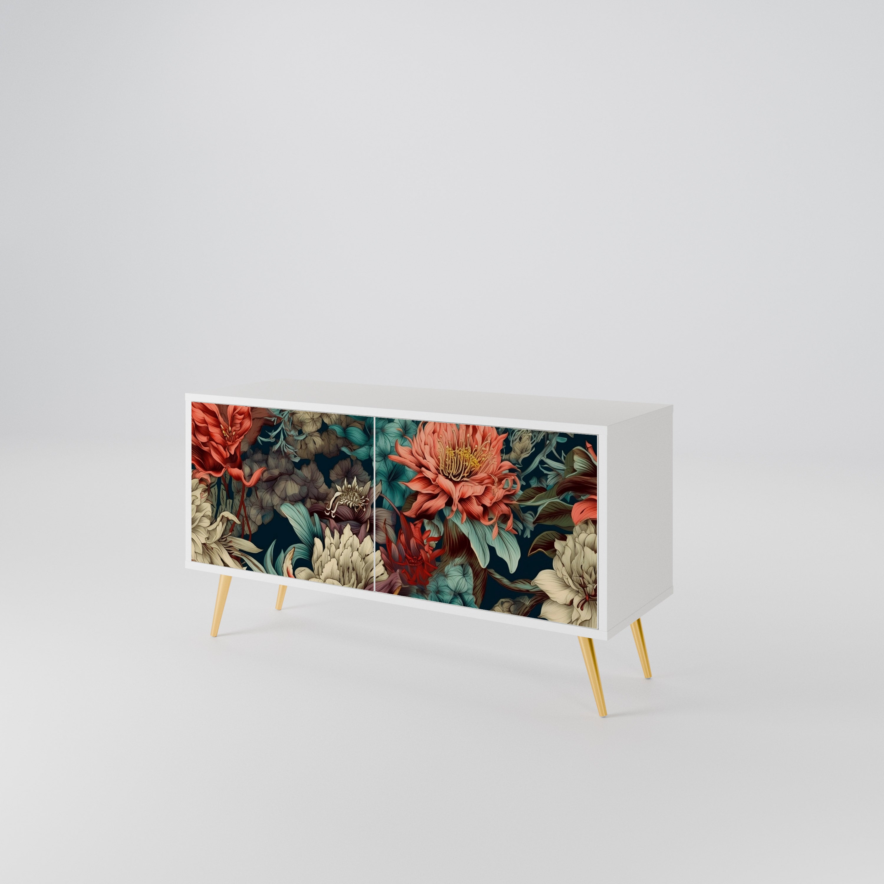 SPROUTING GRACE Compact 2-Door TV Cabinet