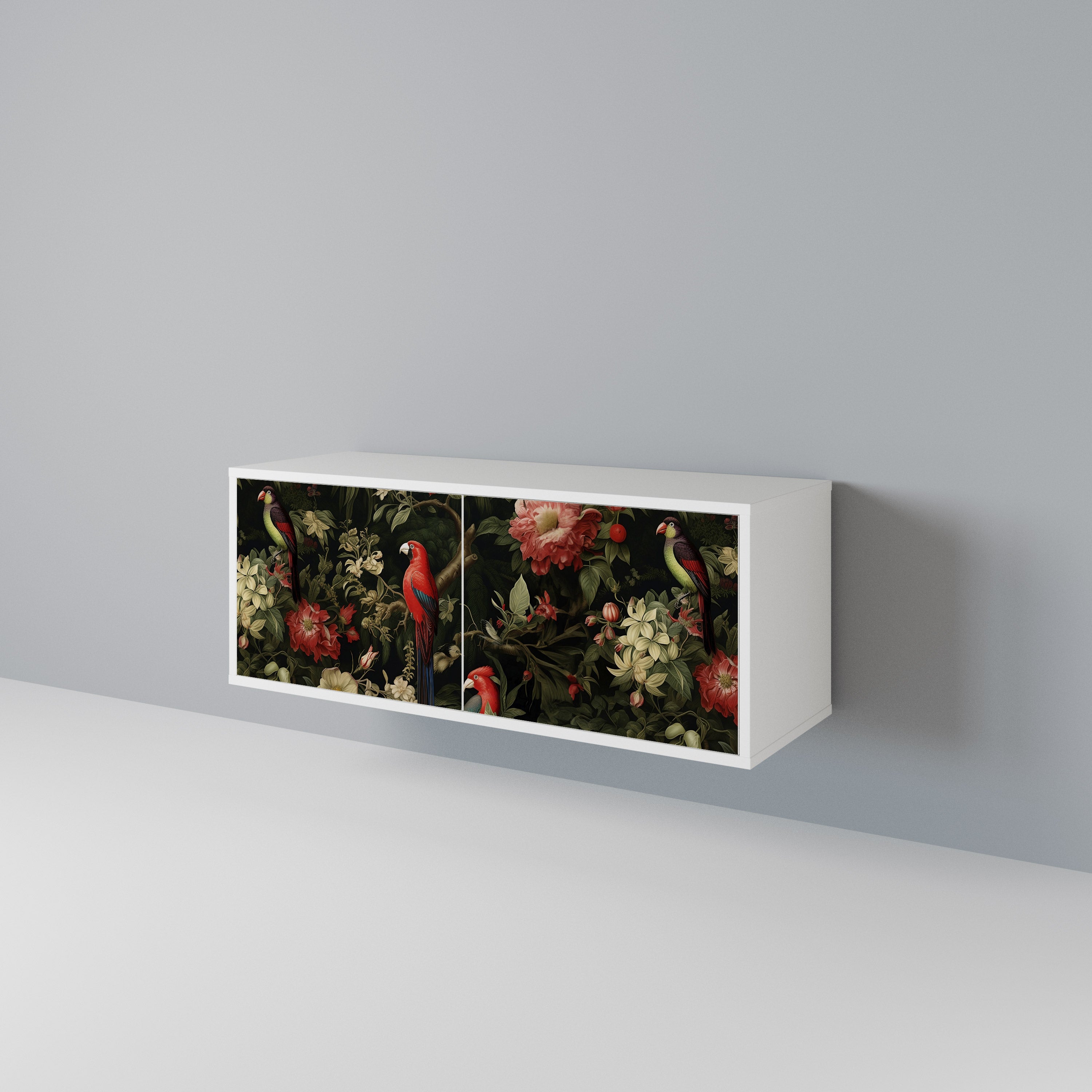 AVIAN GREENERY Compact 2-Door TV Cabinet