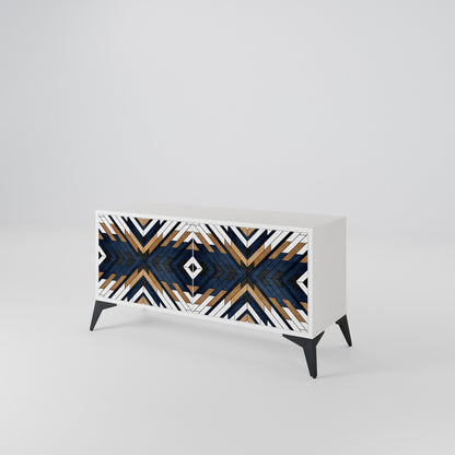 ARTFUL GEOMETRY Compact 2-Door TV Cabinet