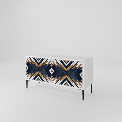 ARTFUL GEOMETRY Compact 2-Door TV Cabinet