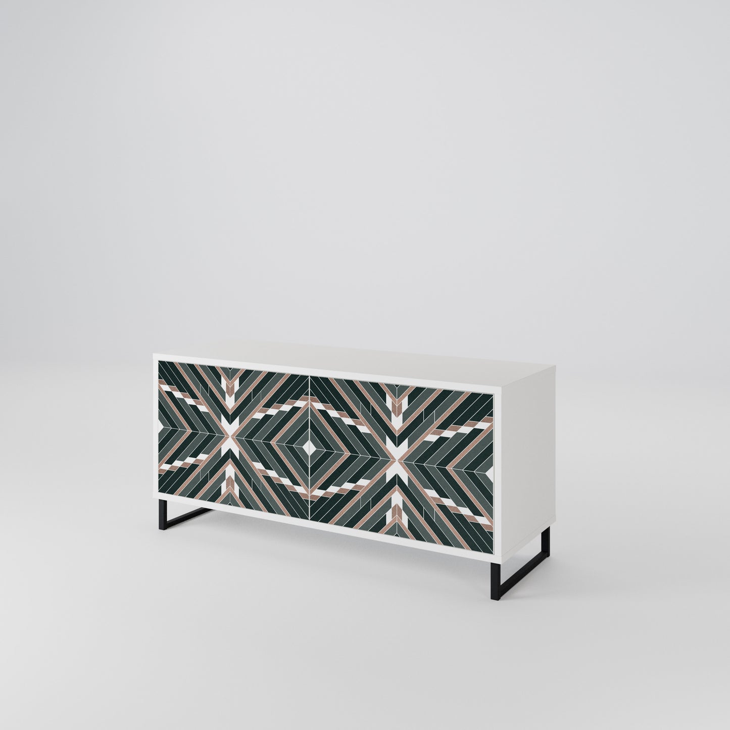 DIMENSION DELIGHTS Compact 2-Door TV Cabinet