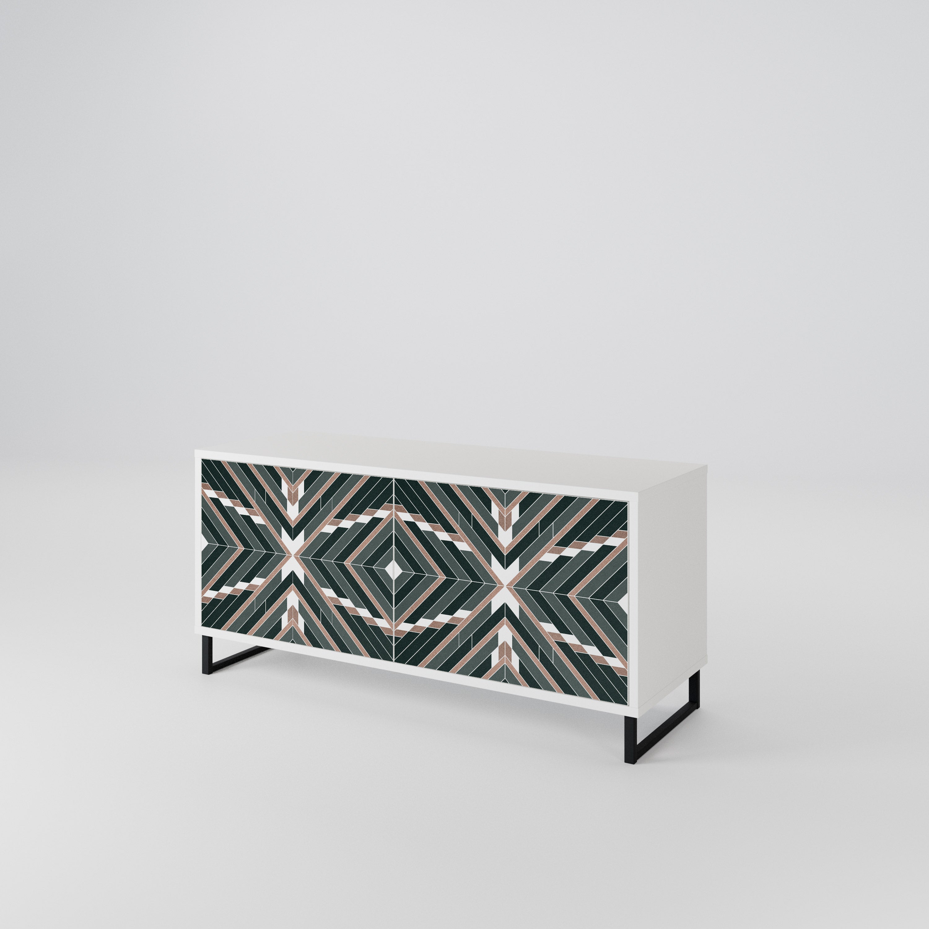 DIMENSION DELIGHTS Compact 2-Door TV Cabinet